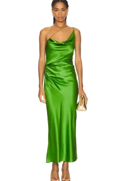 Women The Sei Dresses>One Shoulder Cowl Dress