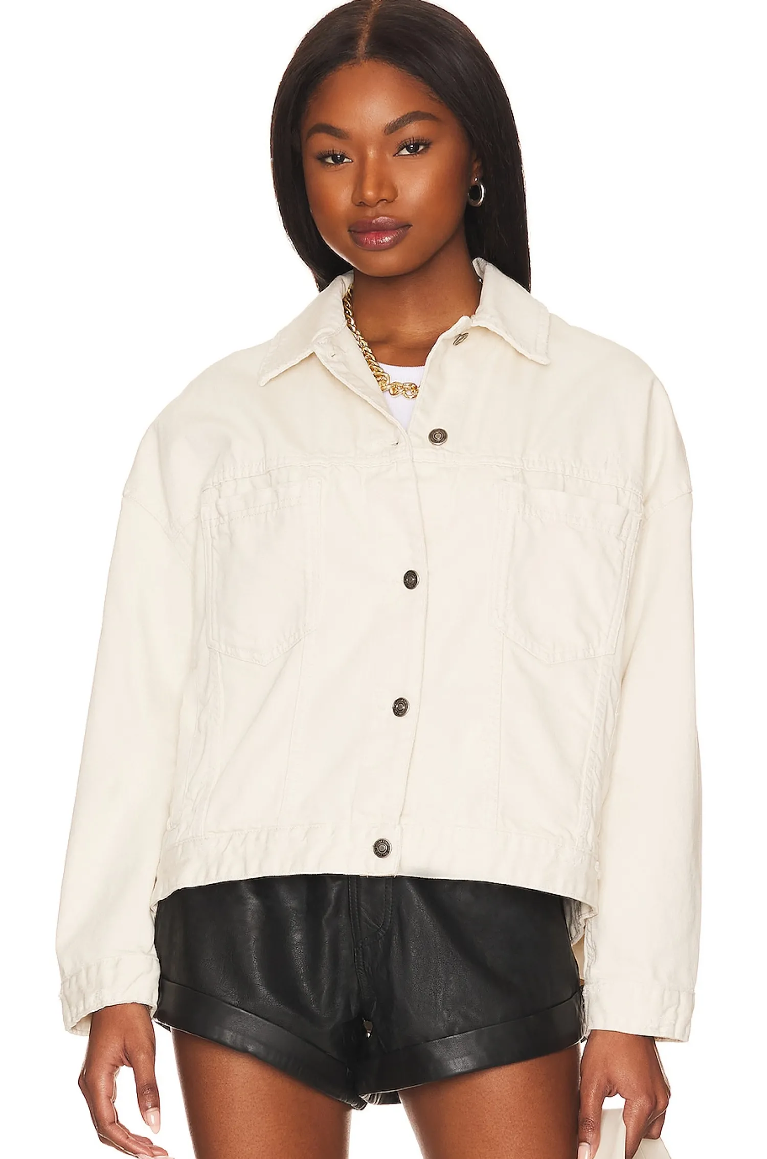 Women Free People Jackets & Coats>Opal Swing Denim Jacket