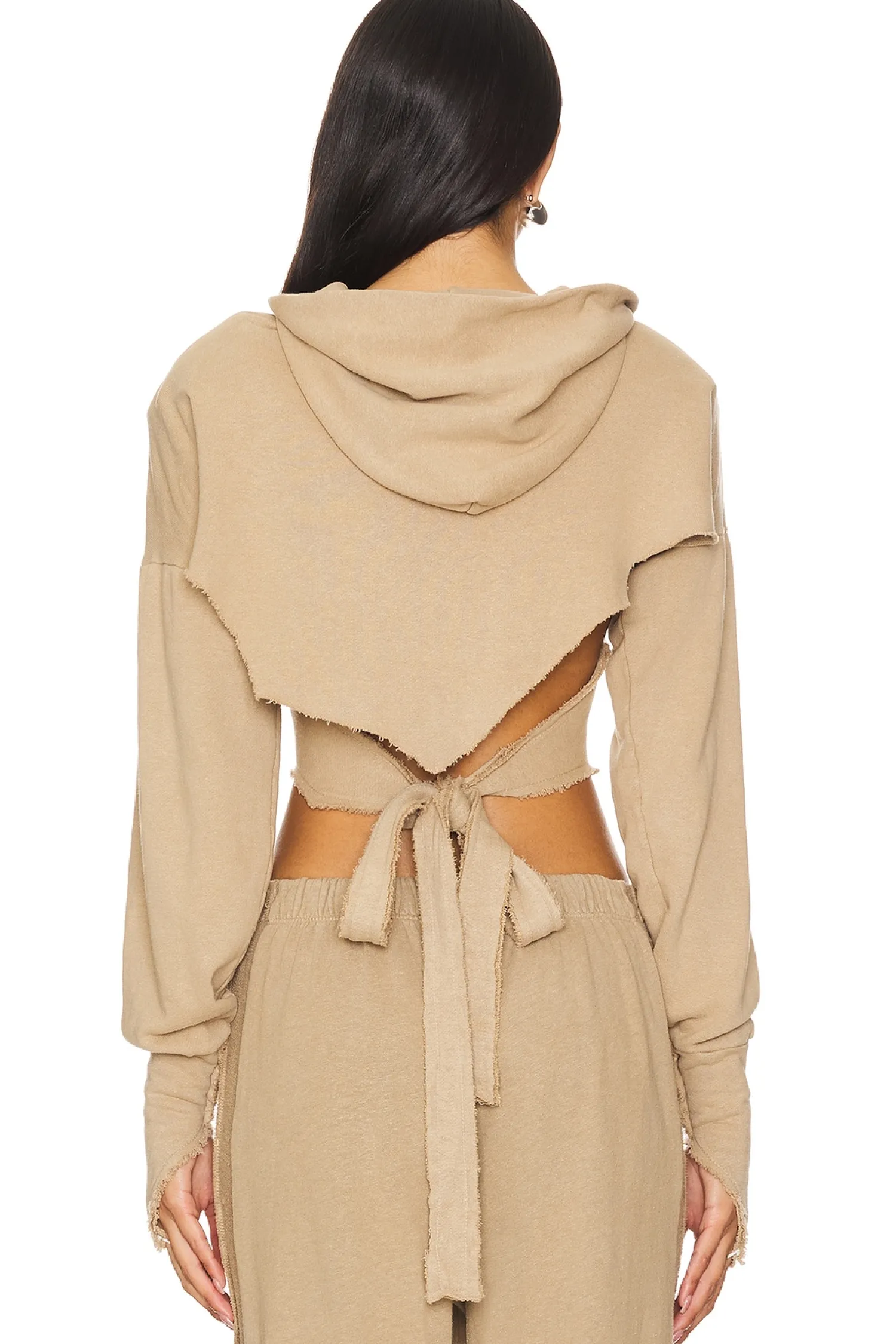 Women SAMI MIRO VINTAGE Matching Sets|Loungewear>Open Seam Wrap Hoodie