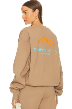Women 7 Days Active Loungewear>Organic Crew Neck