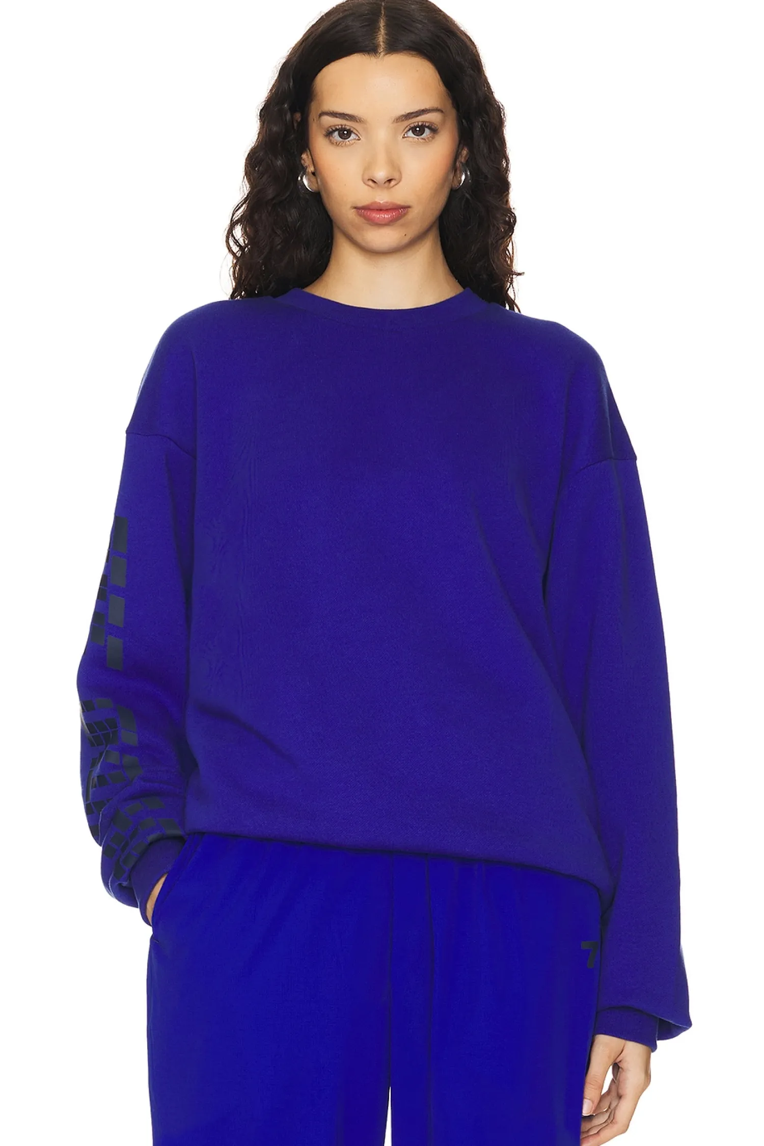 Women 7 Days Active Loungewear>Organic Crewneck