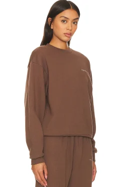 Women 7 Days Active Loungewear>Organic Fitted Crew Neck
