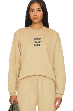 Women 7 Days Active Loungewear>Organic Fitted Crewneck