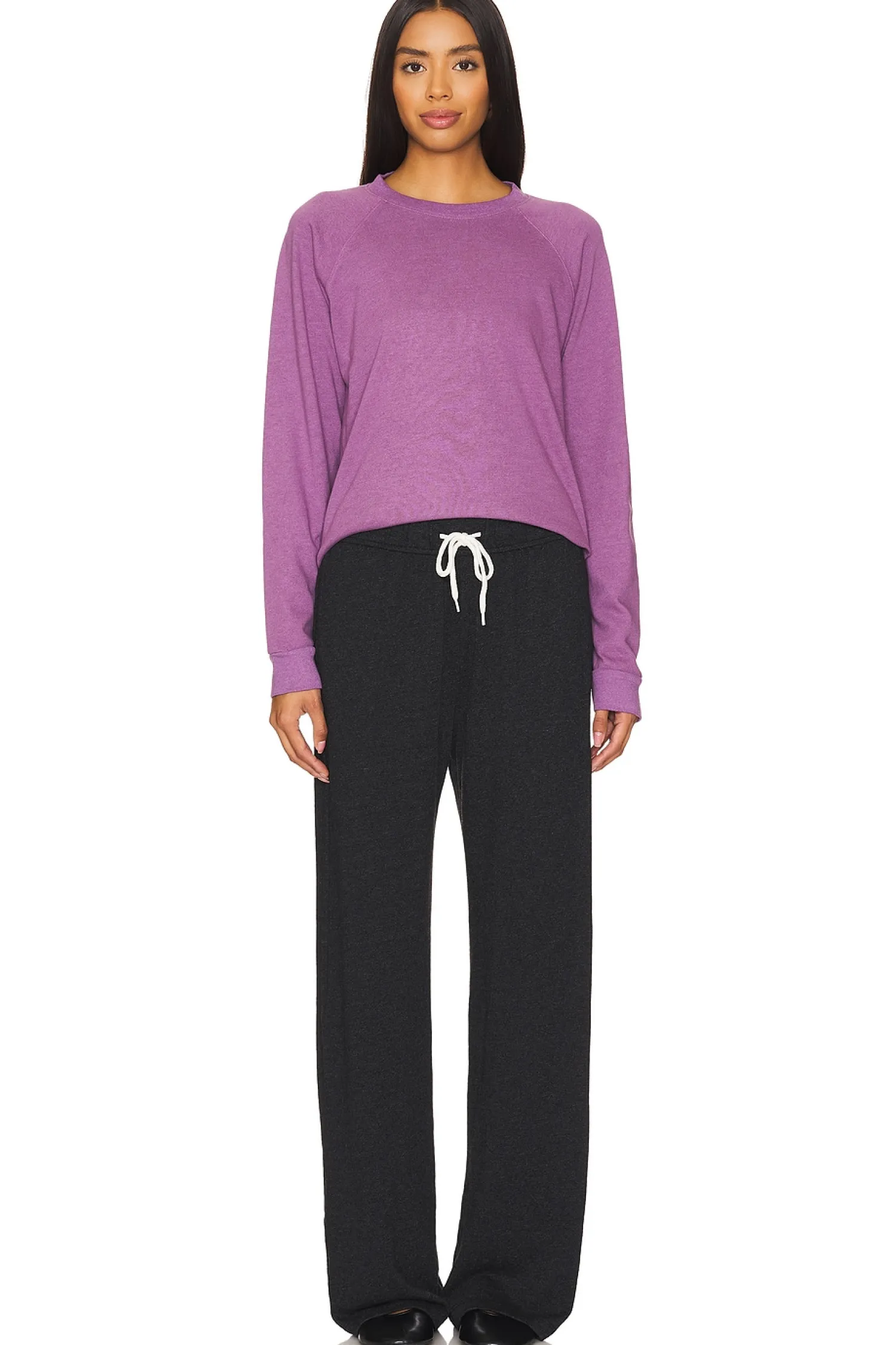 Women MONROW Loungewear>Original Fleece Vintage Raglan Sweater