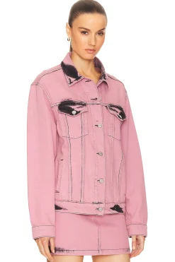 Women Moschino Jeans Matching Sets|Jackets & Coats>Overdyed Denim Jacket
