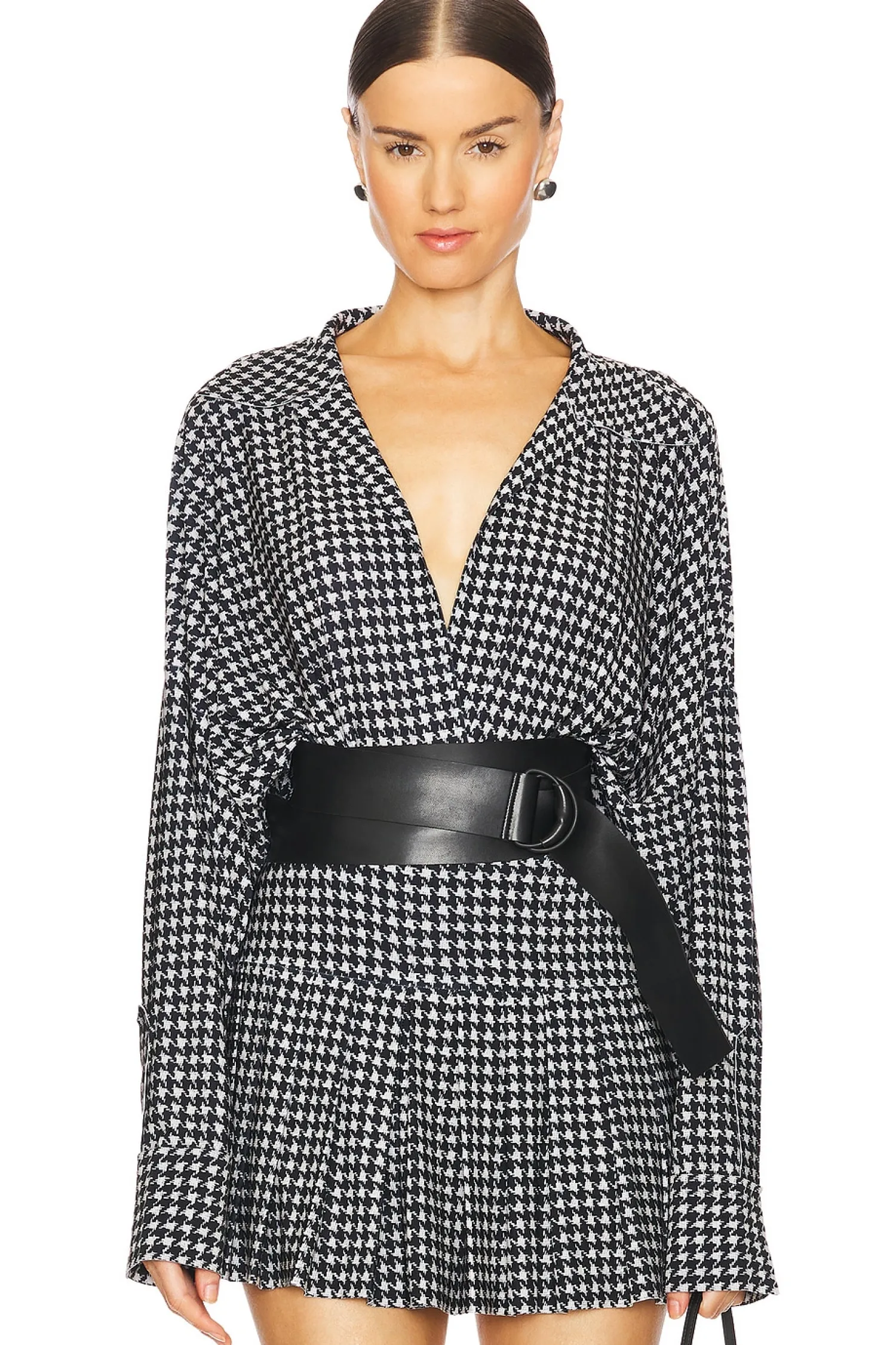 Women Norma Kamali Matching Sets>Oversized Boyfriend Shirt Bodysuit