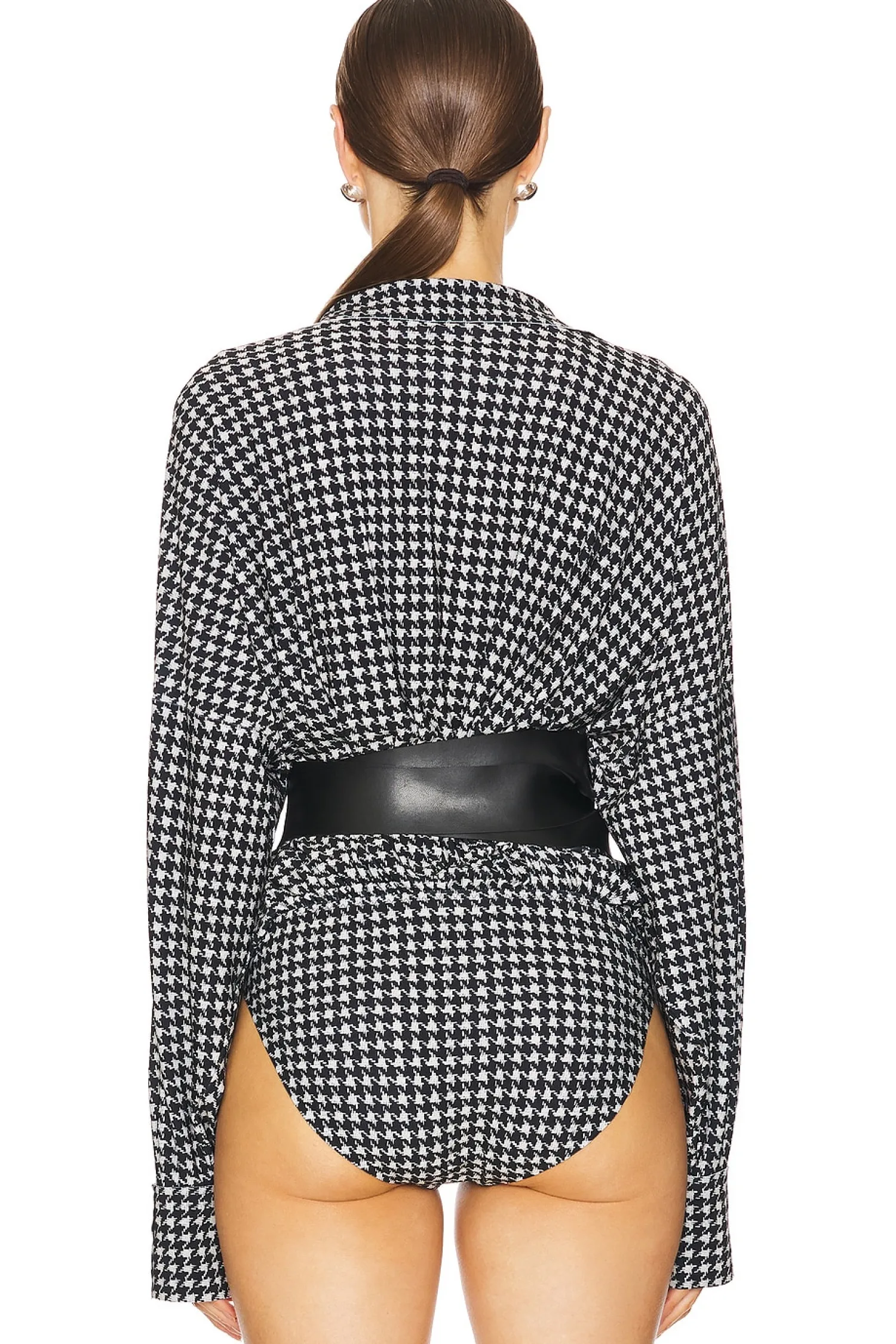 Women Norma Kamali Matching Sets>Oversized Boyfriend Shirt Bodysuit