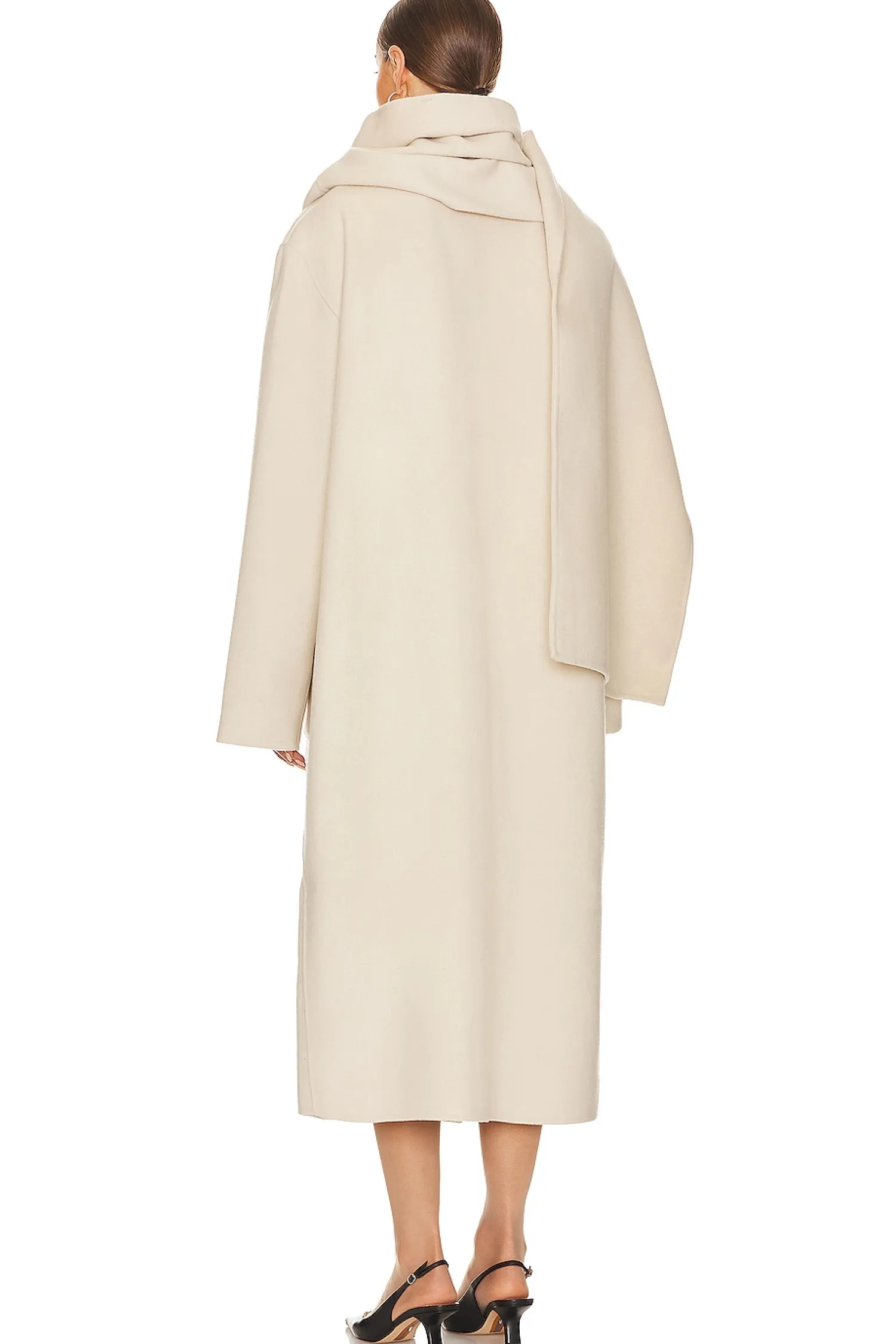 Women Helsa Jackets & Coats>Oversized Coat With Detachable Scarf