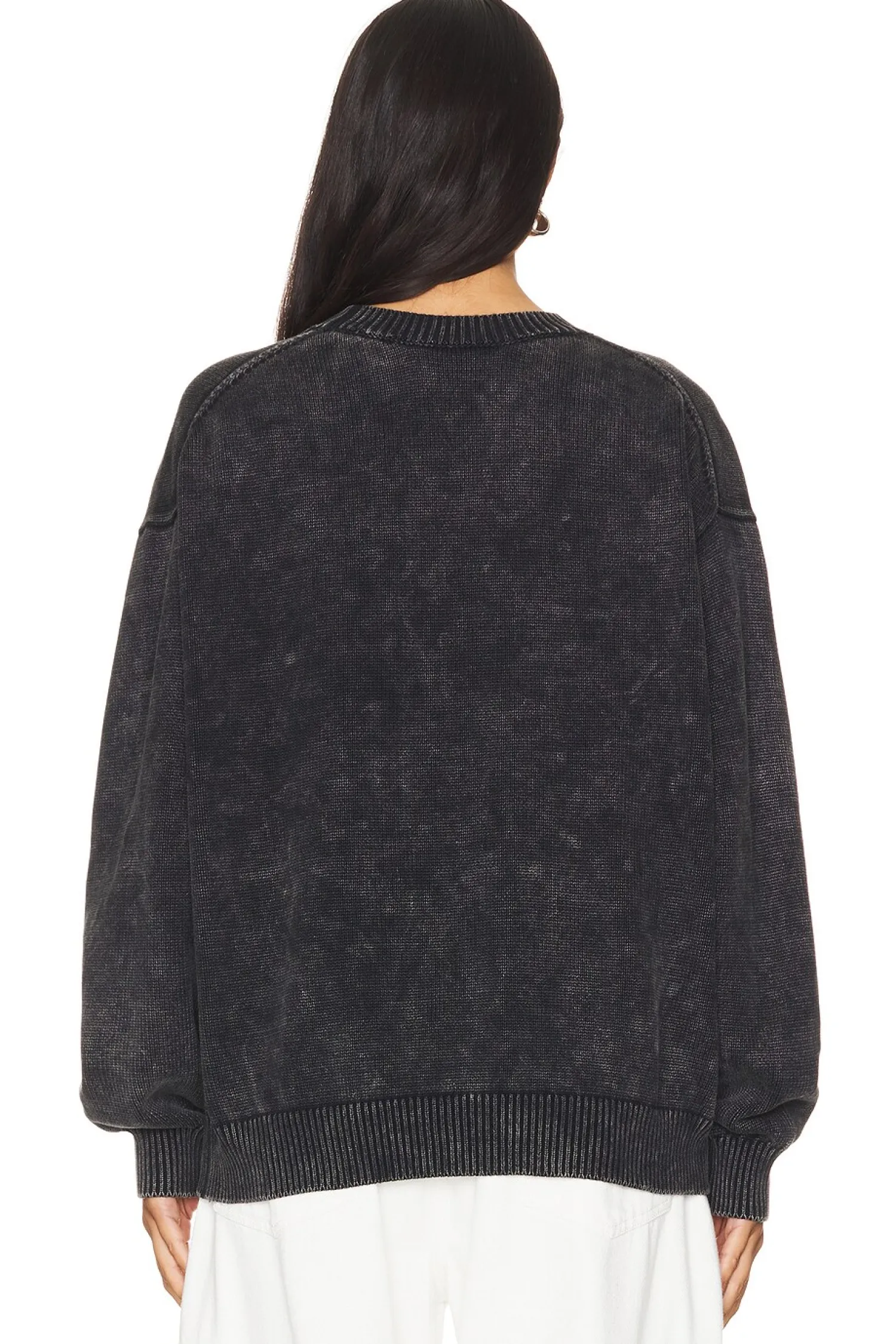 Women Alexander Wang Loungewear>Oversized Long Sleeve Pullover W Emboss Logo