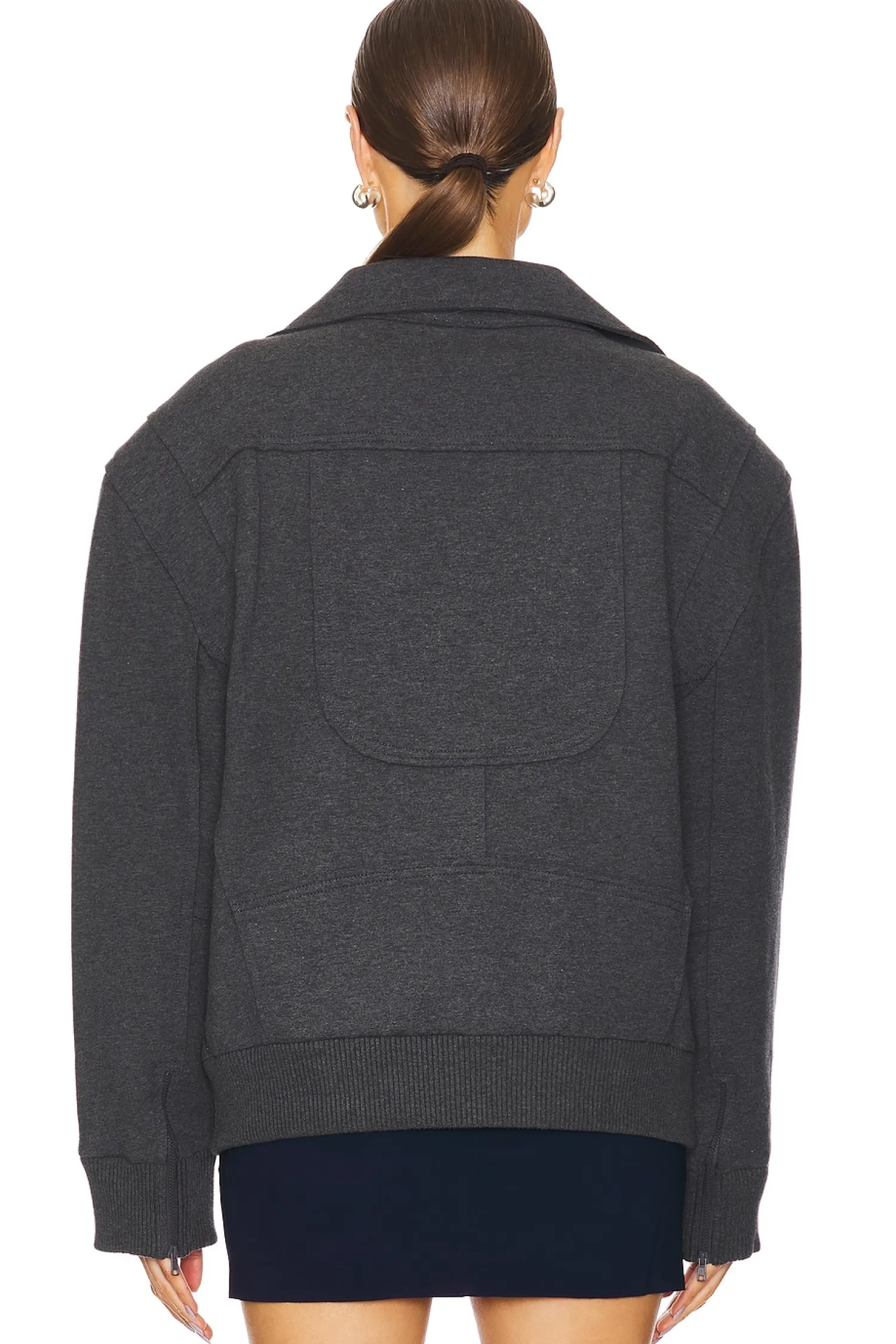 Women Norma Kamali Jackets & Coats>Oversized Moto Jacket