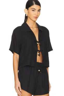 Women Seafolly Matching Sets>Palermo Tie Front Shirt