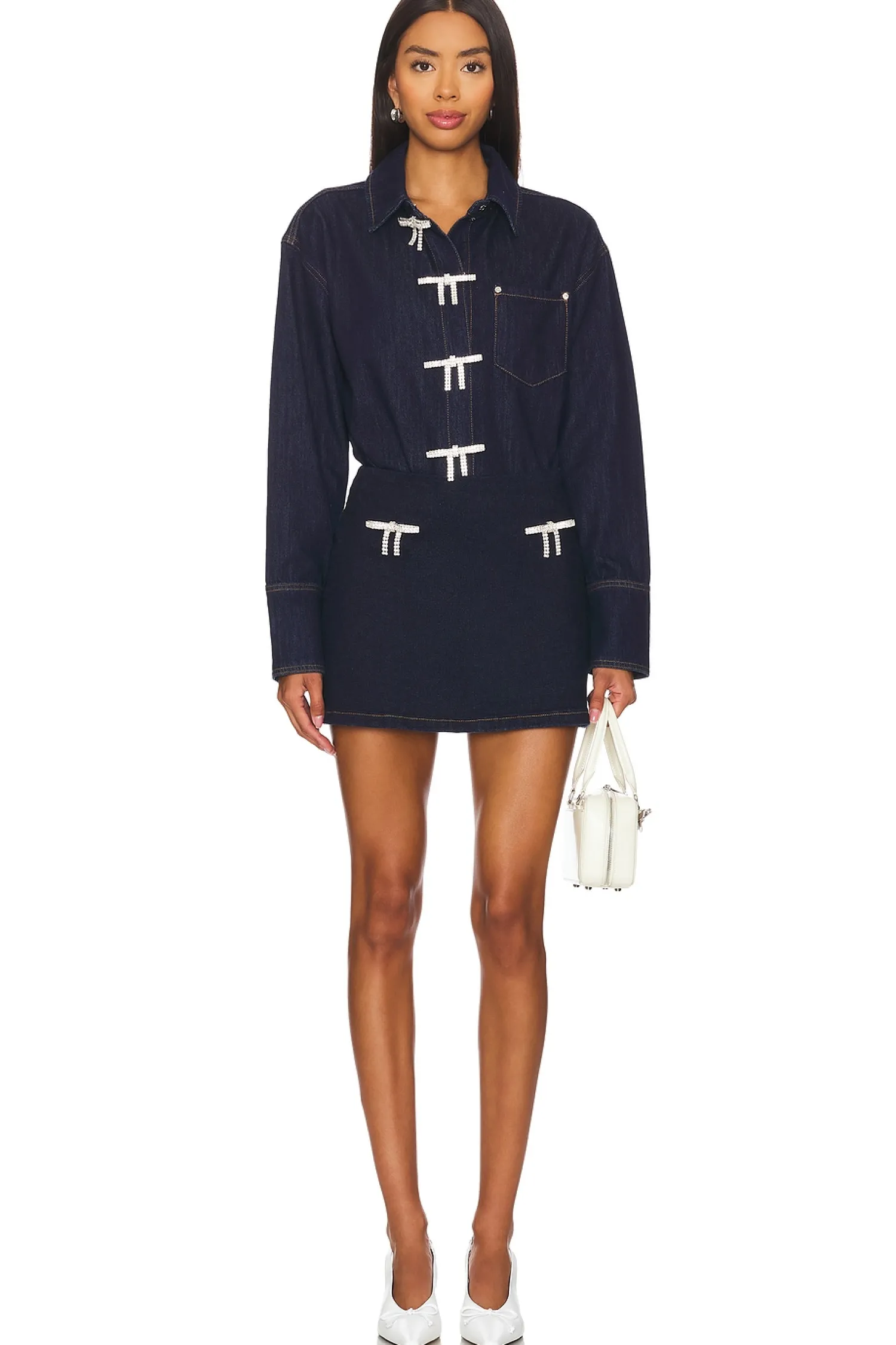 Women retrofete Matching Sets>Palmer Denim Skirt