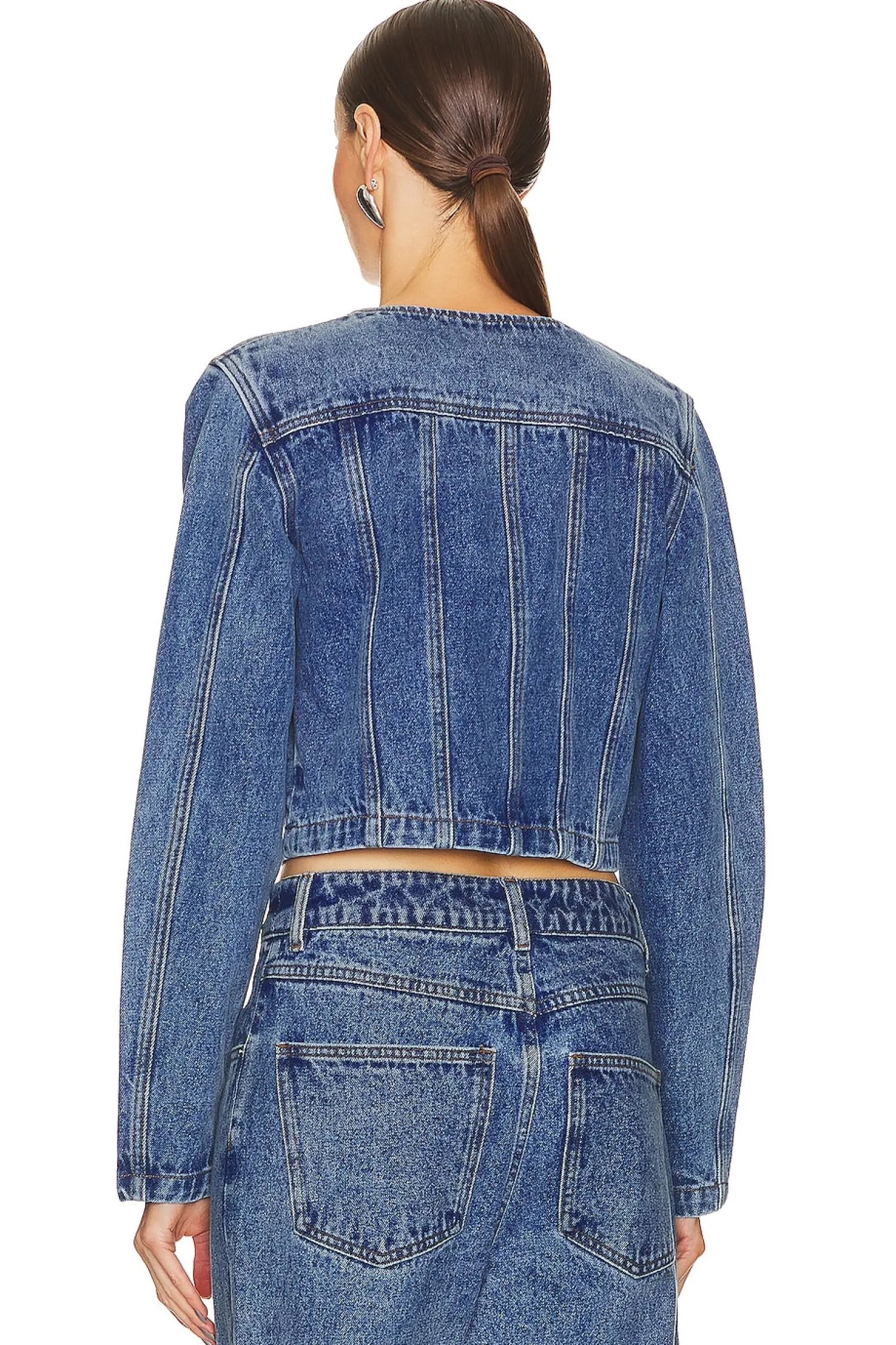 Women Wynn Hamlyn Jackets & Coats>Panel Denim Jacket