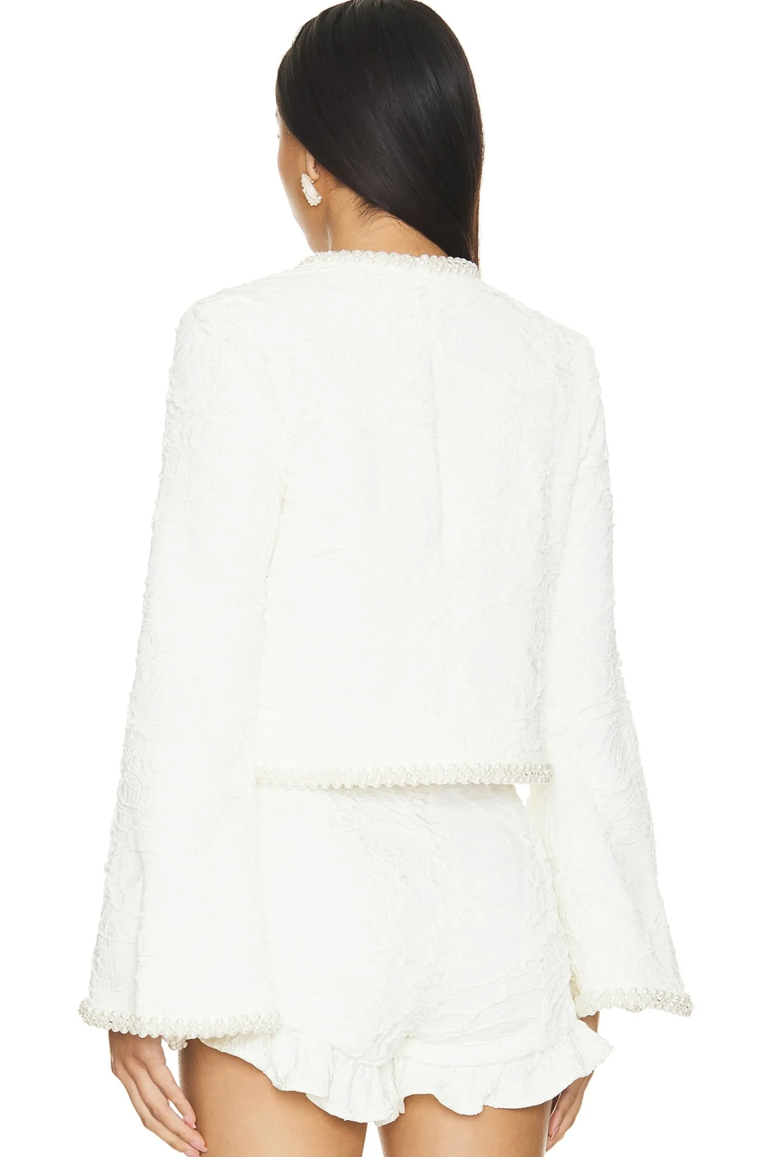 Women PatBO Jackets & Coats>Pearl Beaded Jacket
