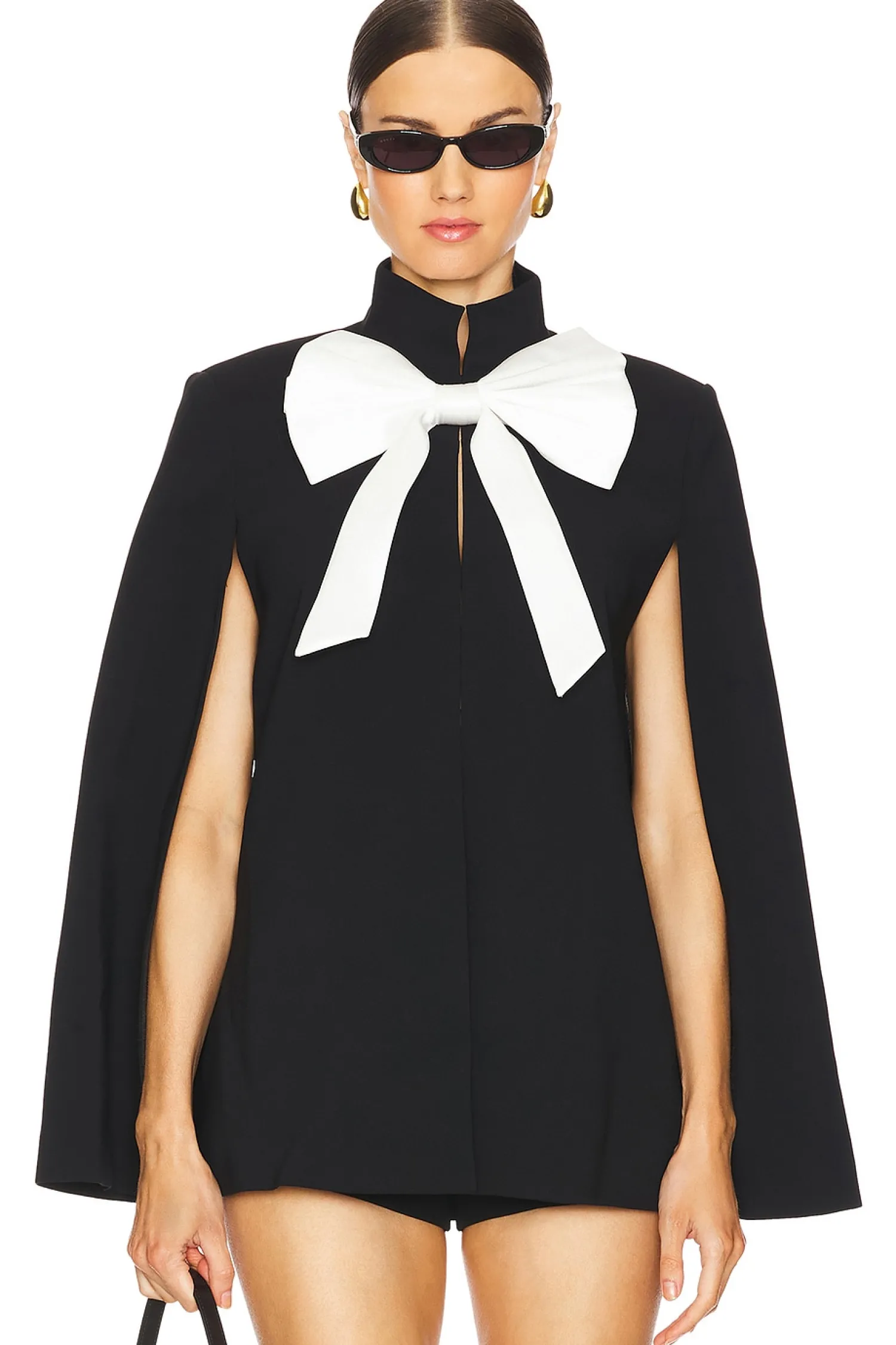Women Alice + Olivia Jackets & Coats>Philippa Bow Cropped Cape
