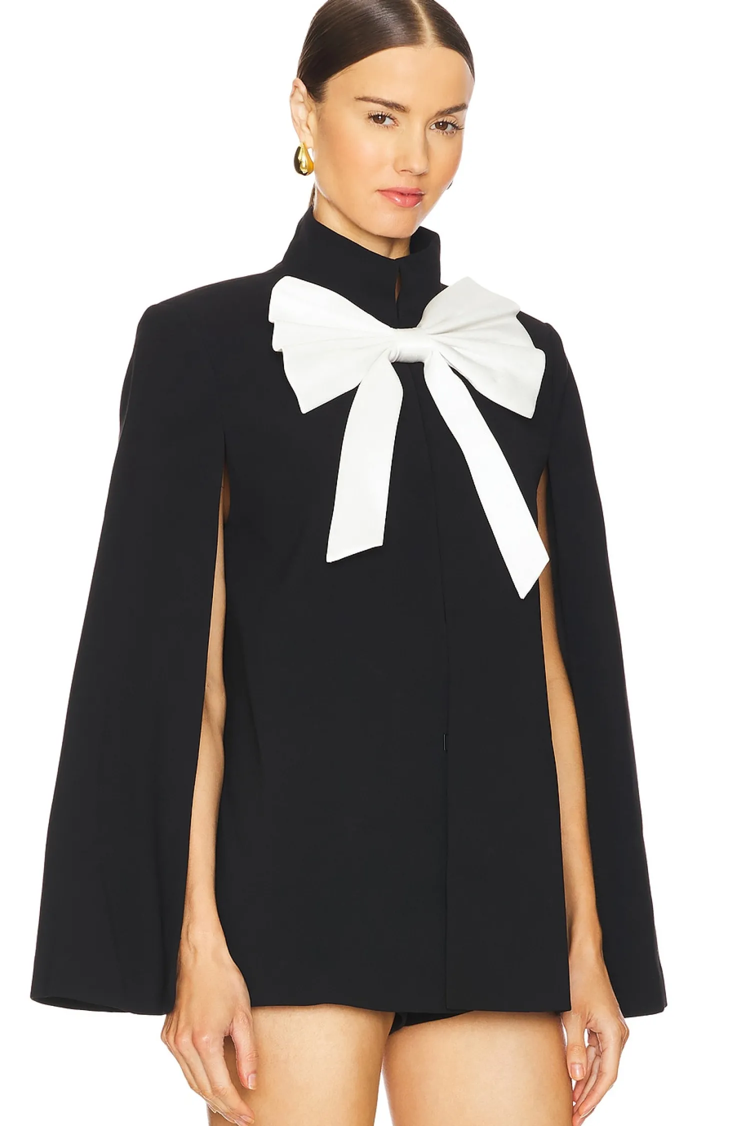 Women Alice + Olivia Jackets & Coats>Philippa Bow Cropped Cape