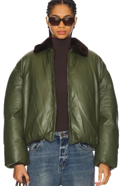 Women Ducie Jackets & Coats>Philly Leather Puffer