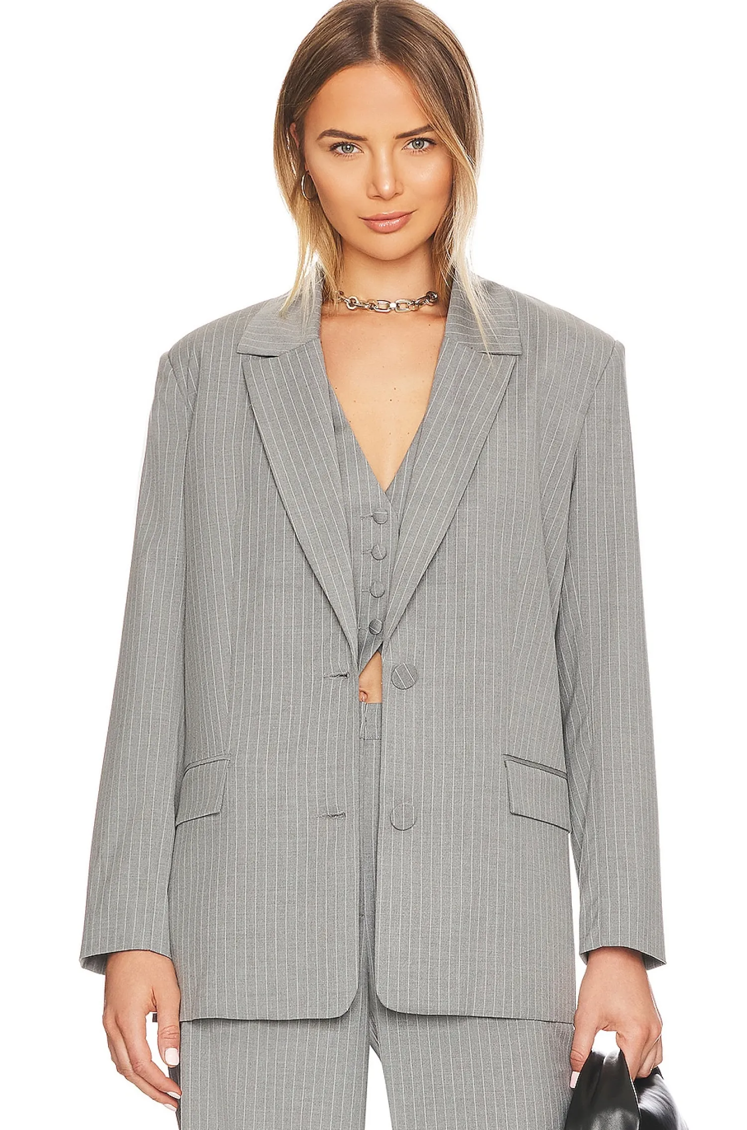 Women Bardot Jackets & Coats>Pin Stripe Blazer
