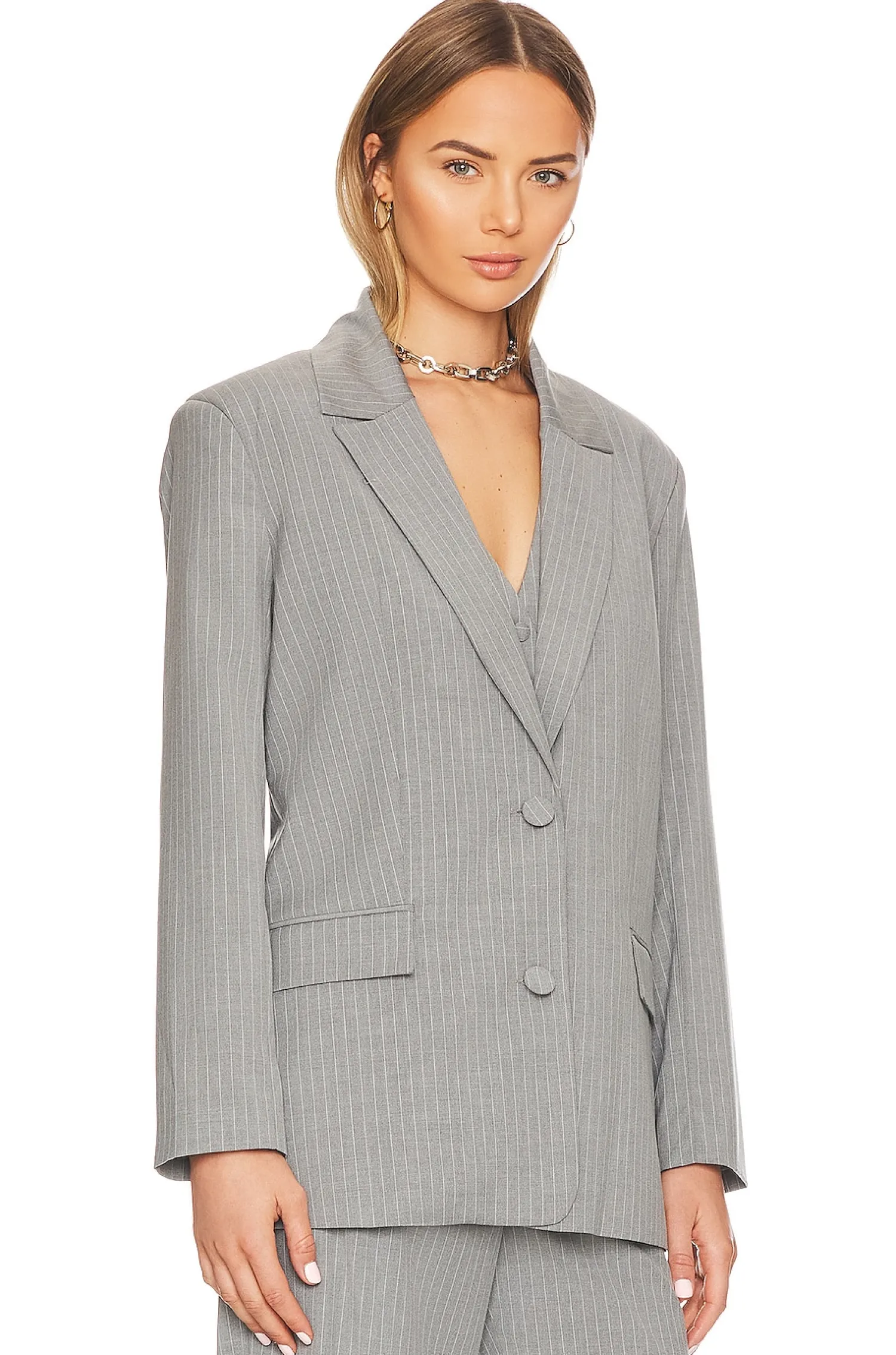 Women Bardot Jackets & Coats>Pin Stripe Blazer
