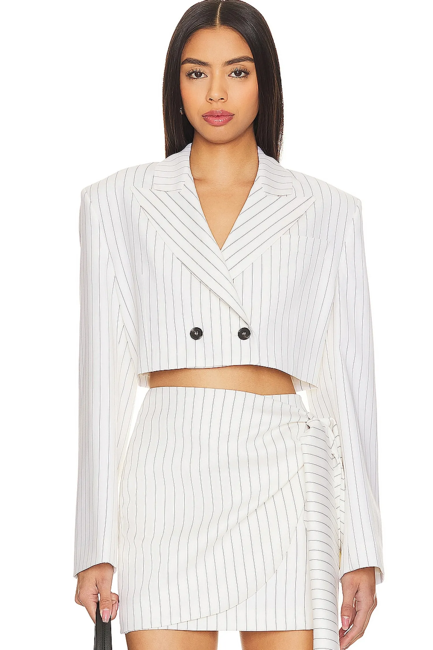 Women MSGM Jackets & Coats>Pinstriped Blazer