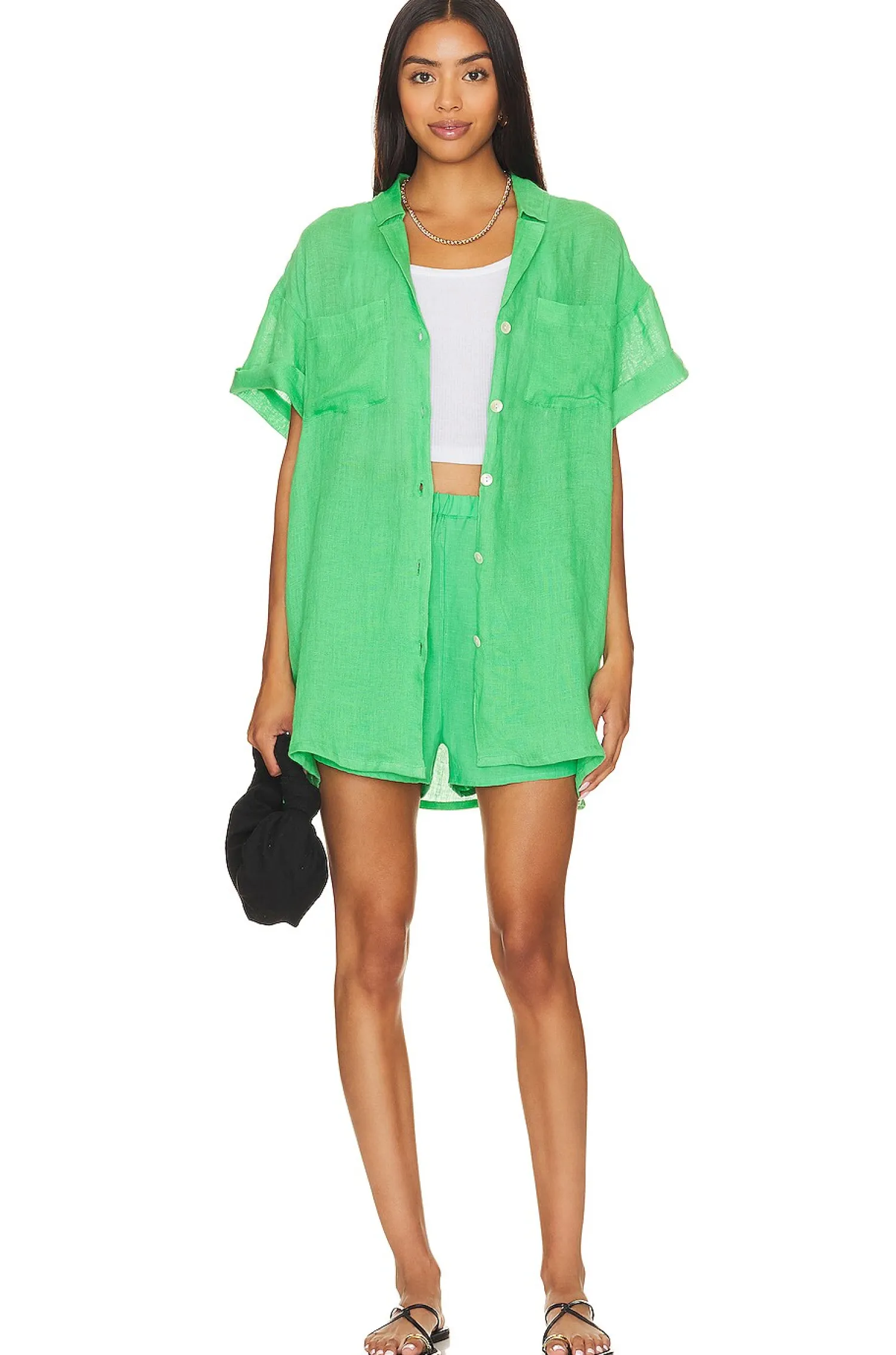 Women vitamin A Matching Sets>Playa Pocket Blouse