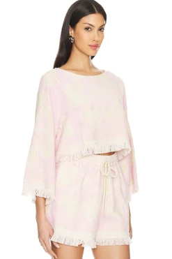 Women Zimmermann Matching Sets>Pop Towelling Crop Top