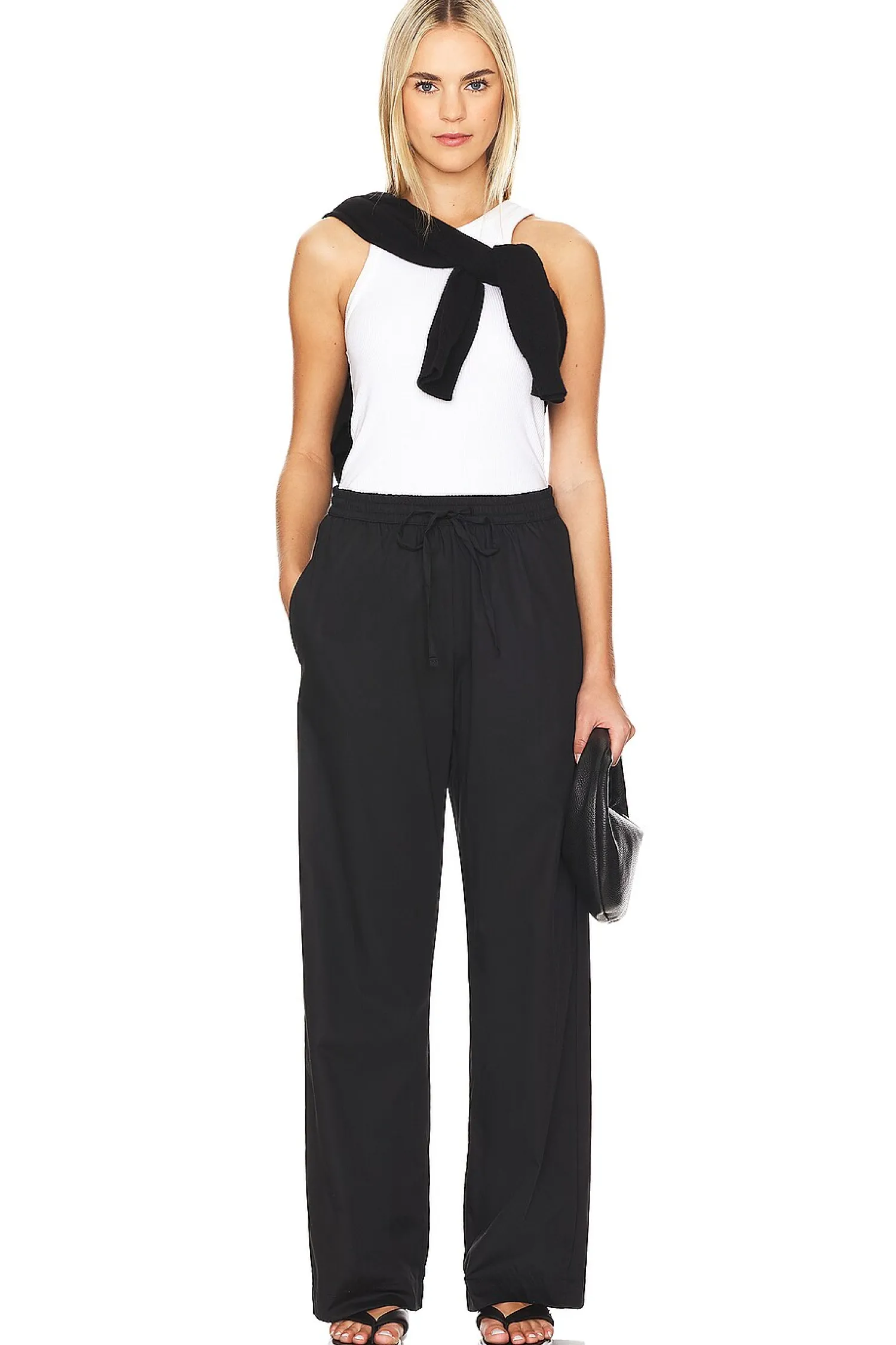 Women Enza Costa Pants>Poplin Resort Pant