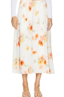 Women Vince Matching Sets>Poppy Blur Gathered Easy Skirt