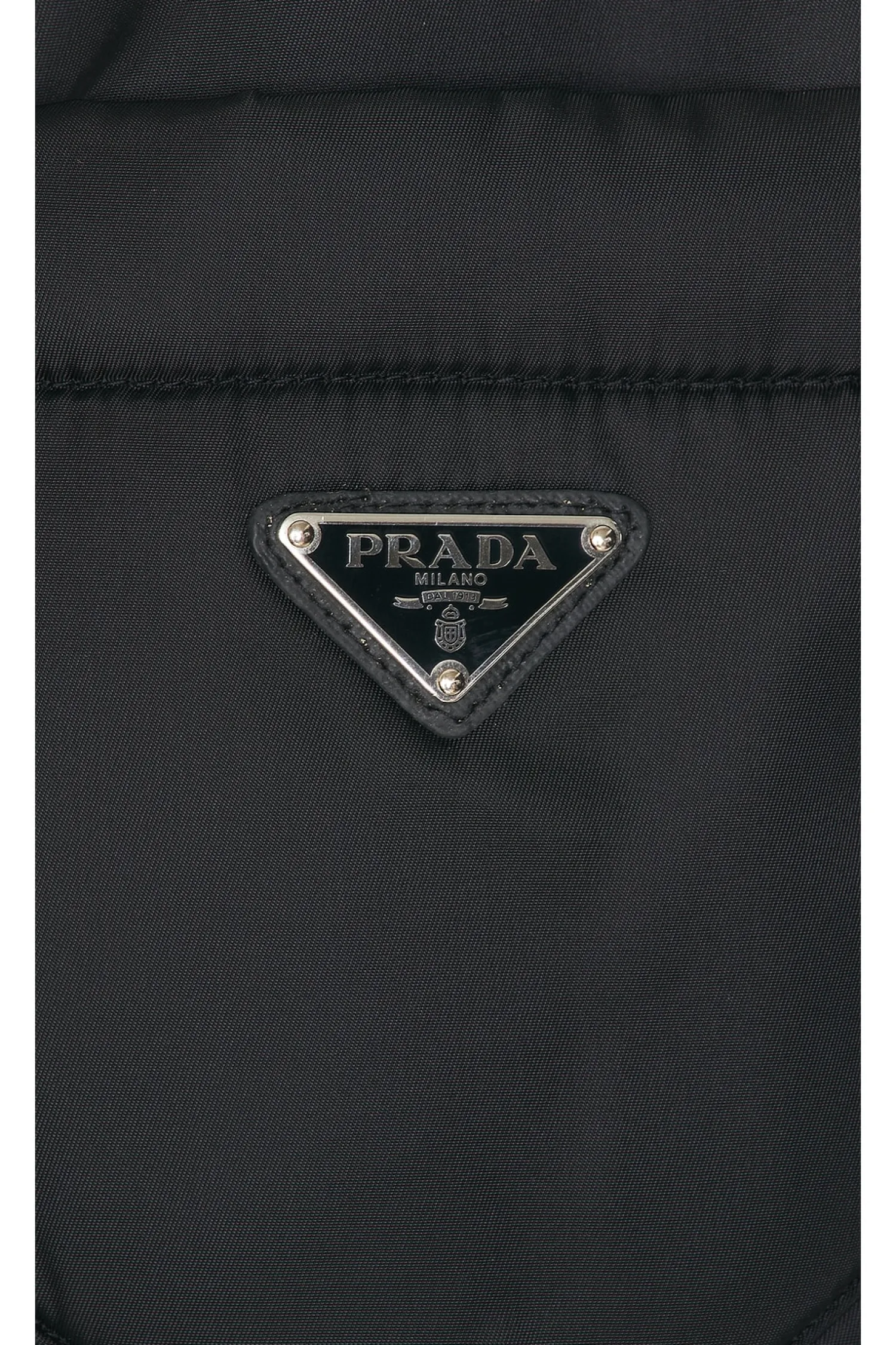 Women FWRD Renew Jackets & Coats>Prada Nylon Short Sleeve Padded Jacket