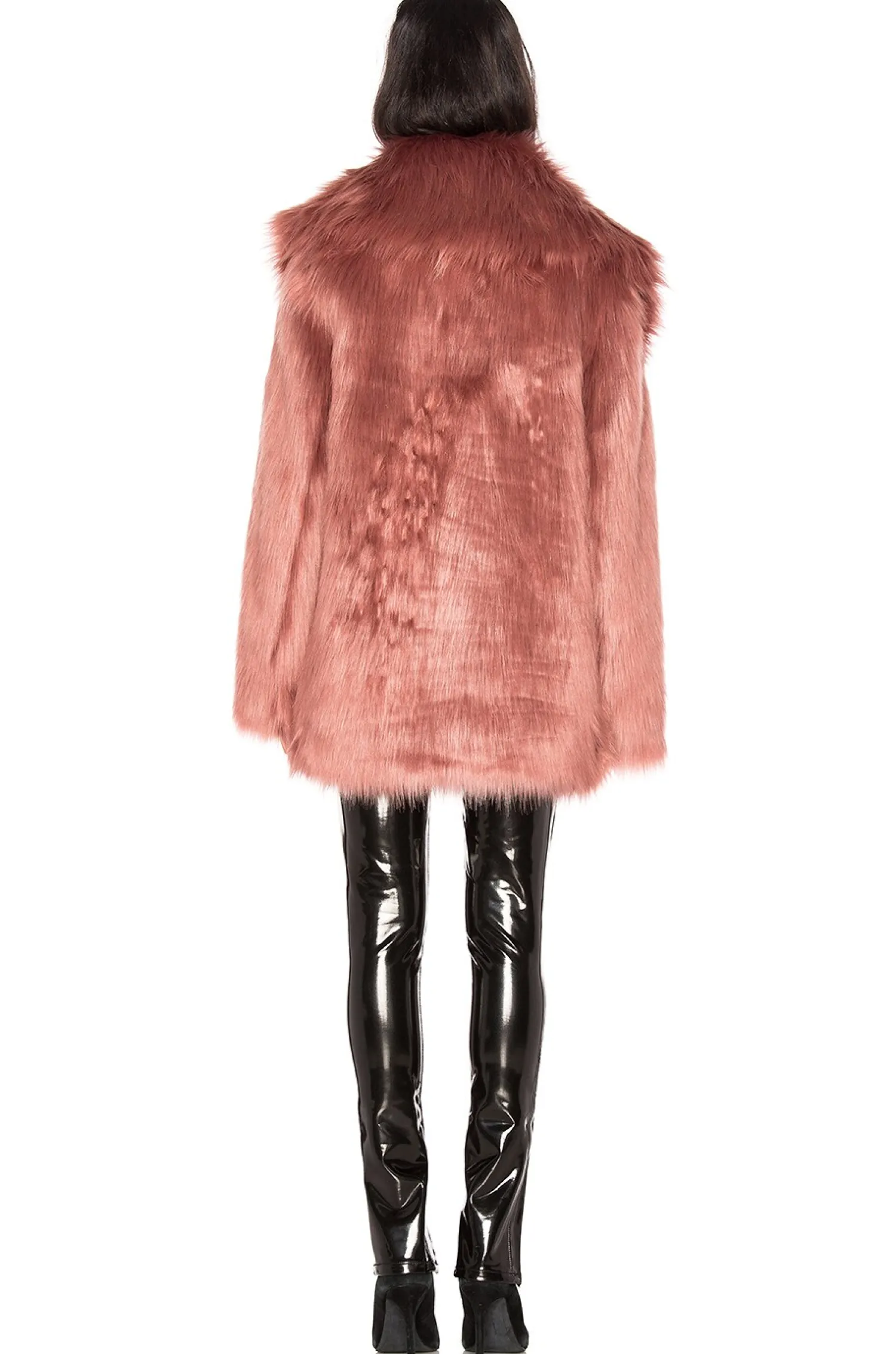 Women Unreal Fur Jackets & Coats>Premium Rose Faux Fur Jacket