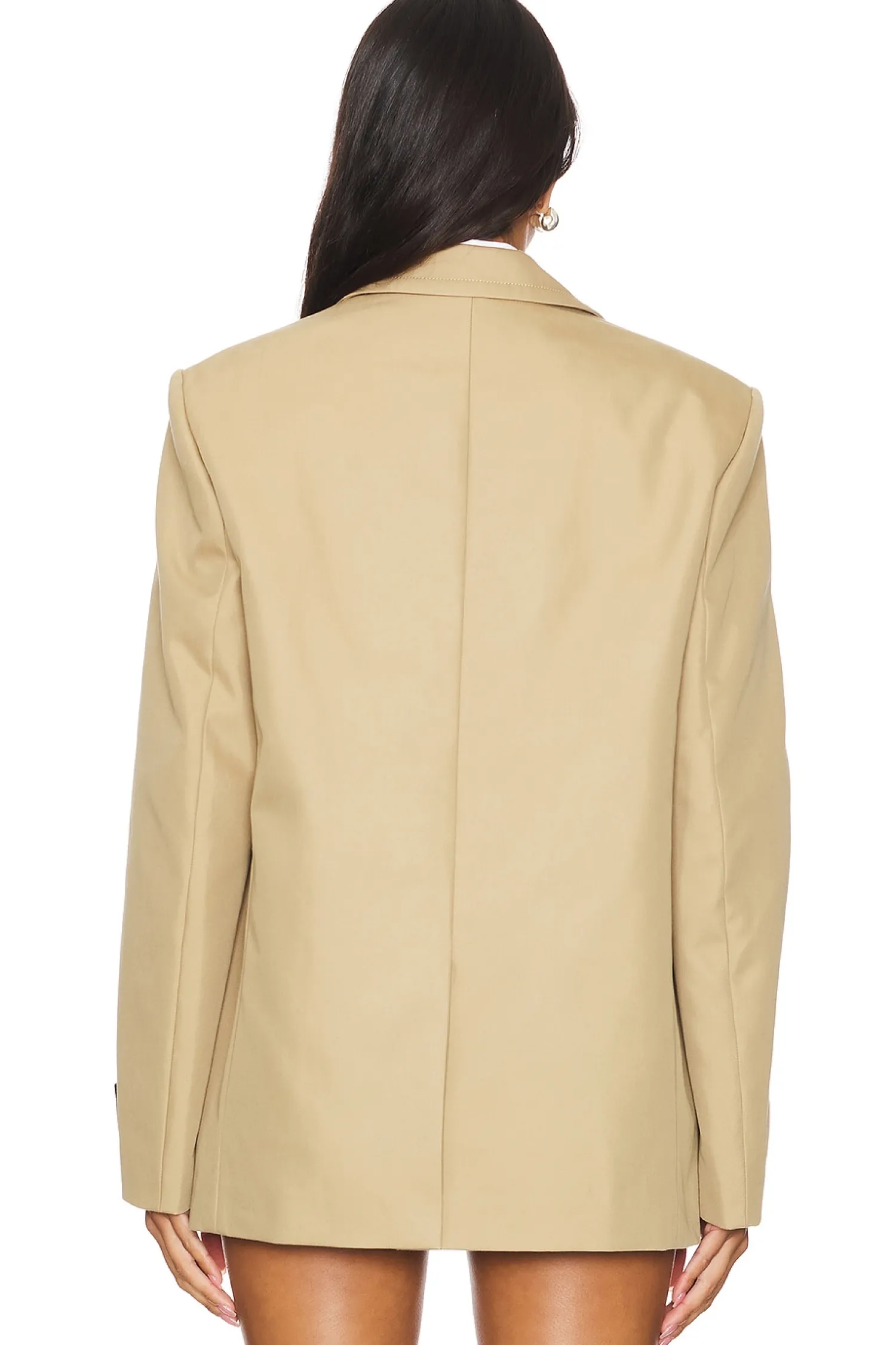 Women Alexander Wang Jackets & Coats>Prestyled Oversized Boxy Blazer W/ Poplin Dickie