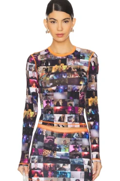 Women Diesel Matching Sets>Printed Long Sleeve Top