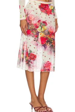 Women Jaded London Matching Sets>Printed Midi Skirt