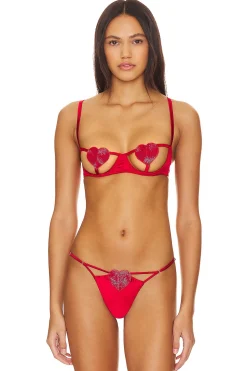 Women fleur du mal Lingerie & Sleepwear>Queen Of Hearts Balconette Bra