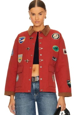 Women Found Jackets & Coats>Quilt Patch Jacket