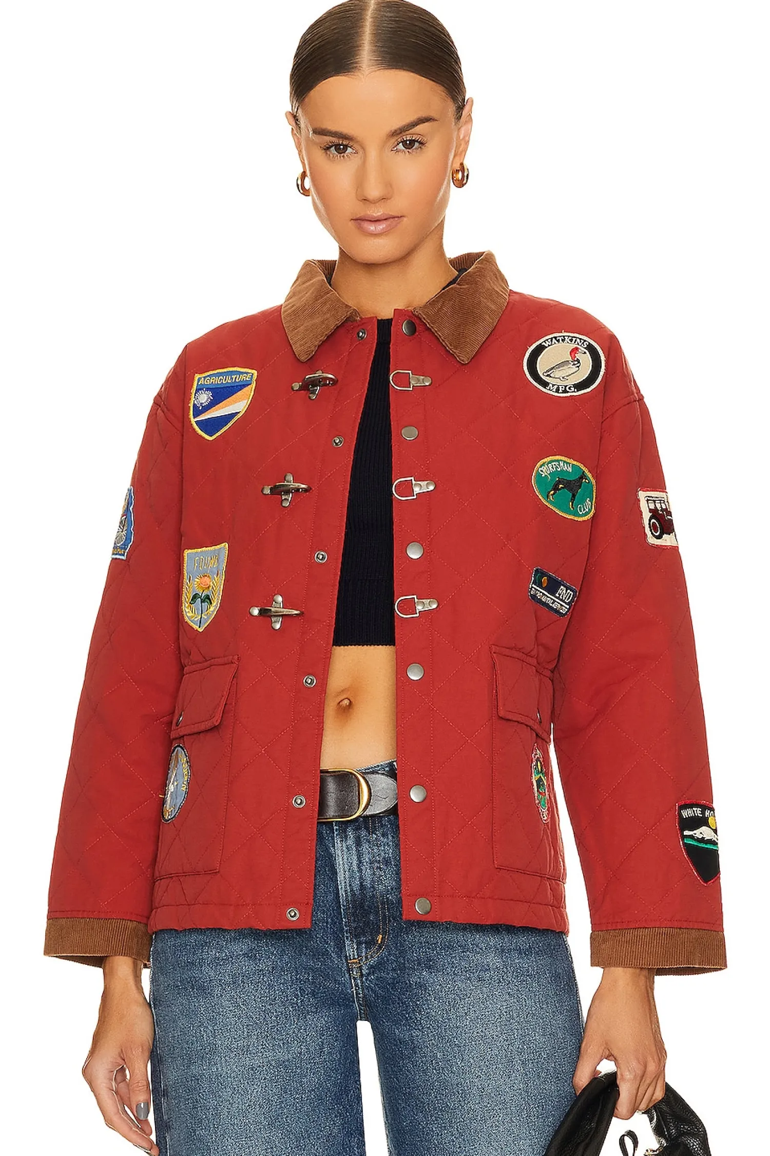 Women Found Jackets & Coats>Quilt Patch Jacket