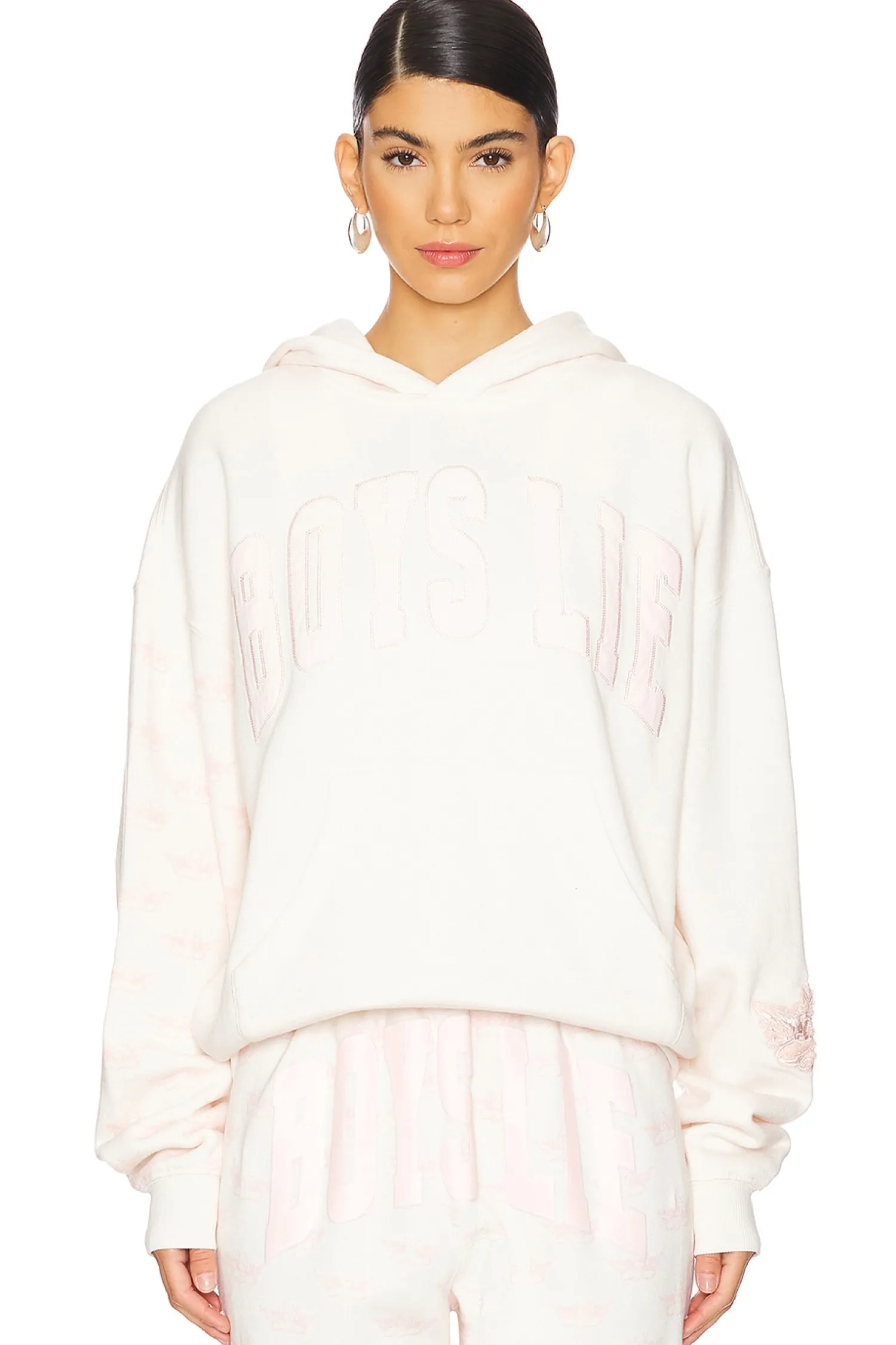 Women Boys Lie Matching Sets|Loungewear>Racer Hoodie