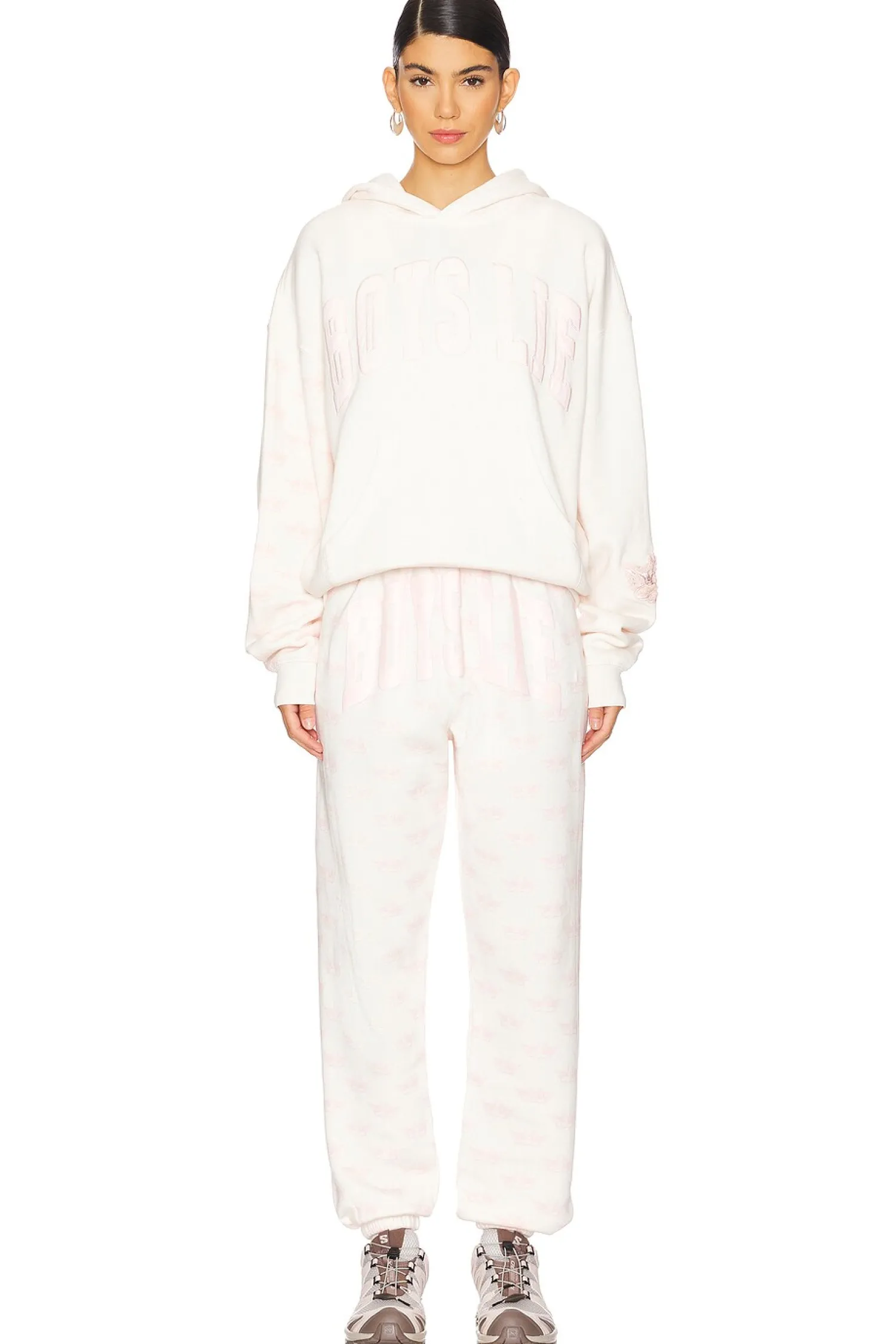 Women Boys Lie Matching Sets|Loungewear>Racer Hoodie