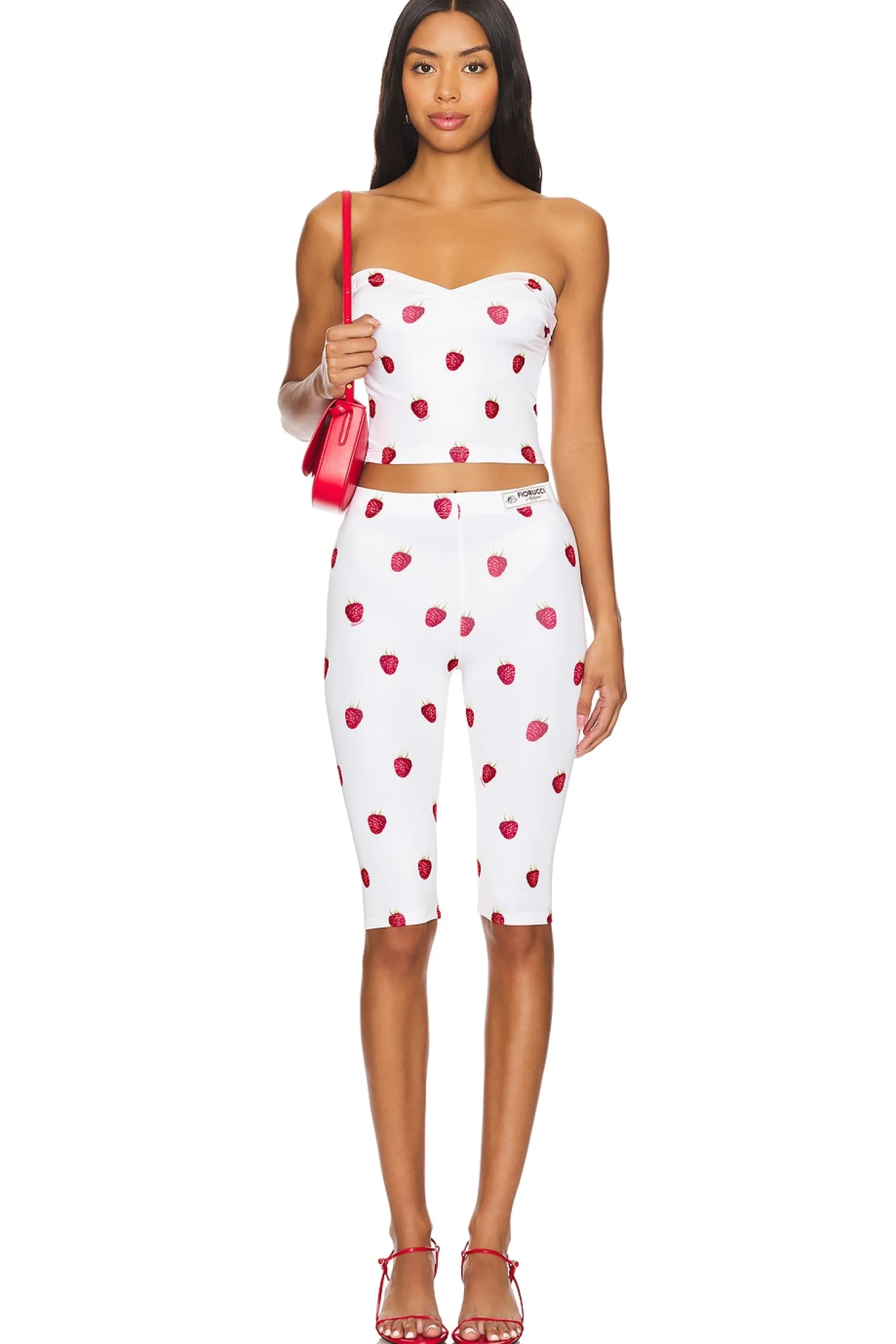 Women FIORUCCI Pants|Matching Sets>Raspberry Print Biker Shorts