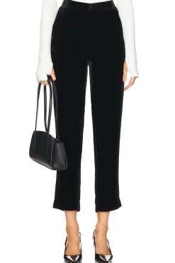 Women L'AGENCE Pants>Rebel Velvet Trouser