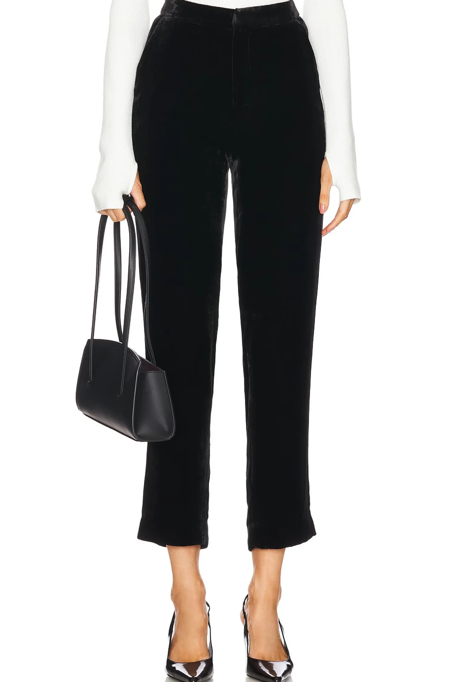 Women L'AGENCE Pants>Rebel Velvet Trouser