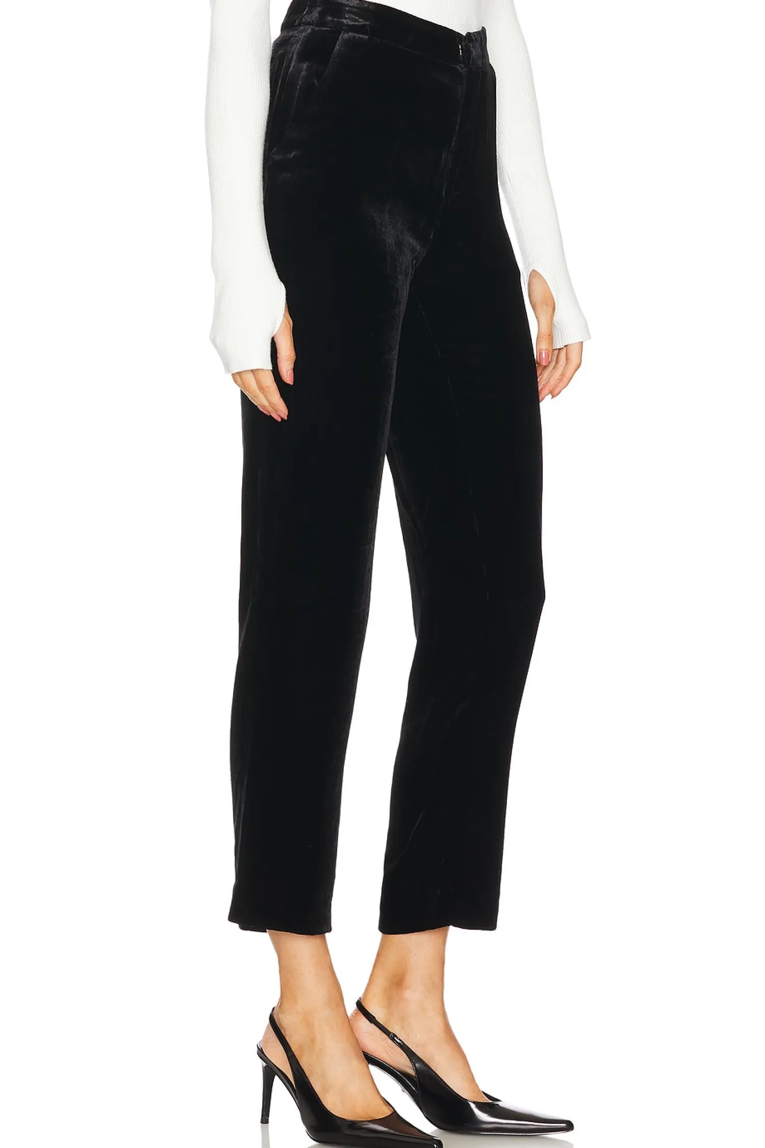 Women L'AGENCE Pants>Rebel Velvet Trouser