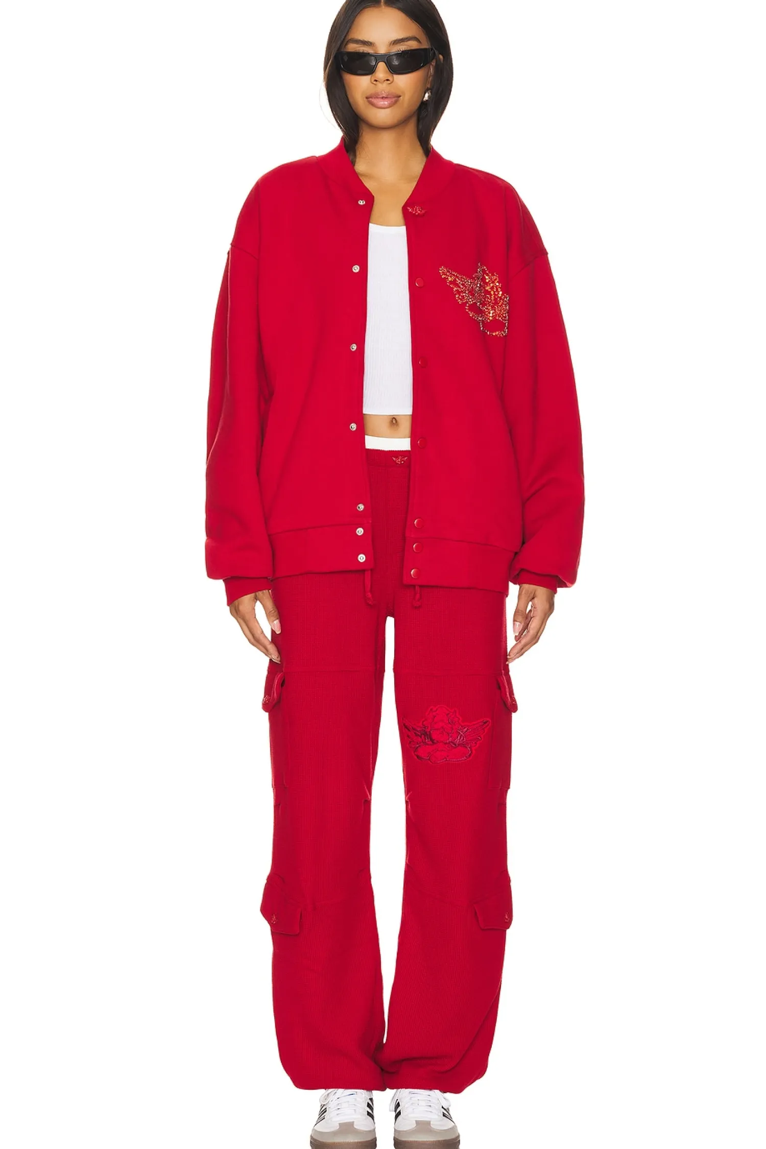 Women Boys Lie Loungewear>Roses, Roses Velour Sweatshirt