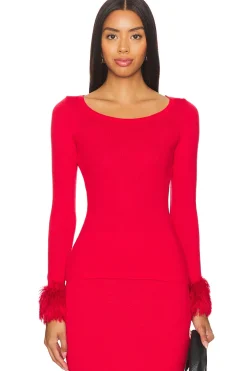 Women ANDREEVA Matching Sets>Top With Handmade Knit Cuffs