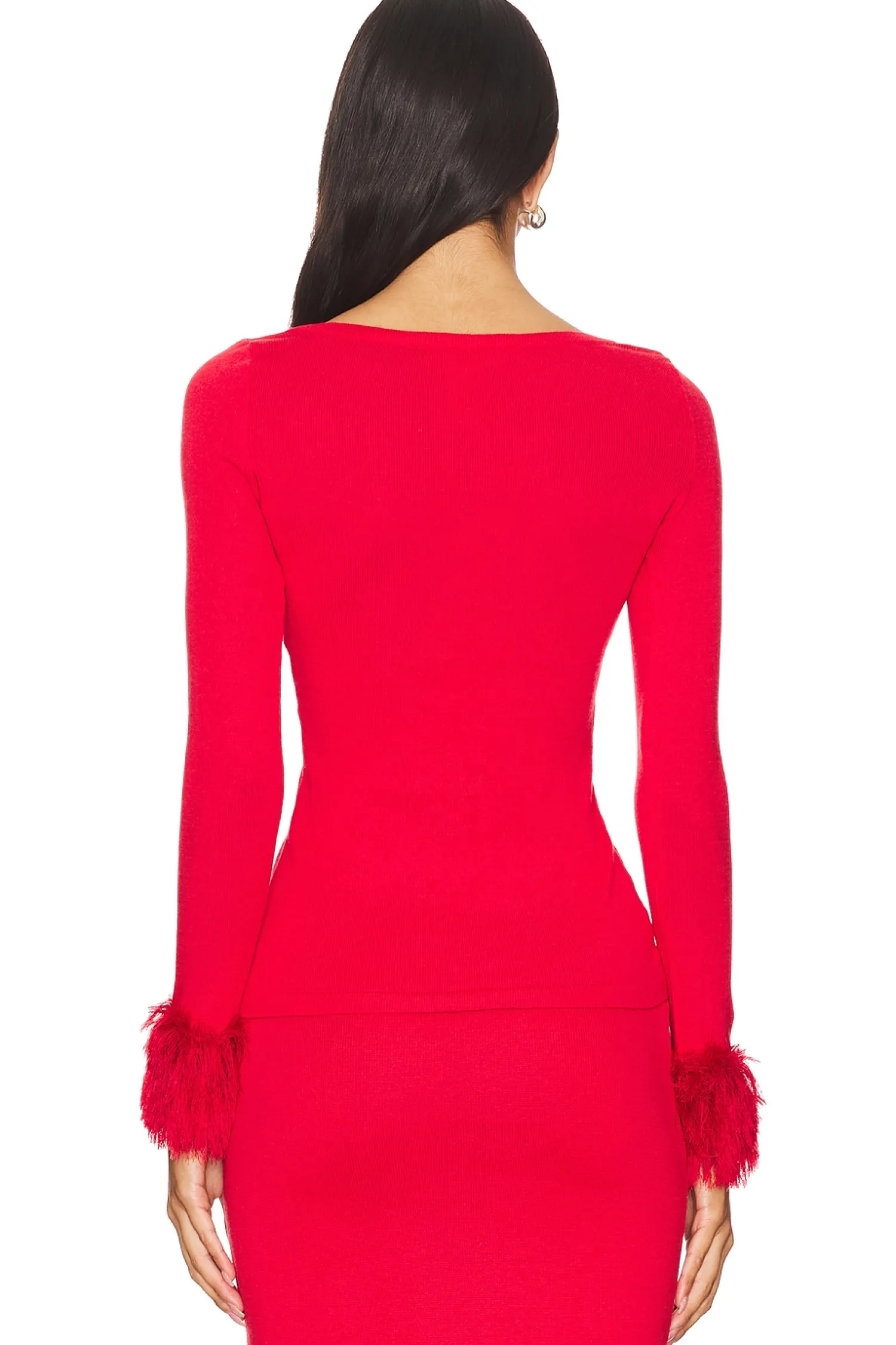 Women ANDREEVA Matching Sets>Top With Handmade Knit Cuffs