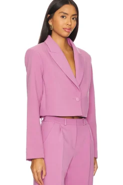 Women Amanda Uprichard Jackets & Coats>Reggie Crop Blazer