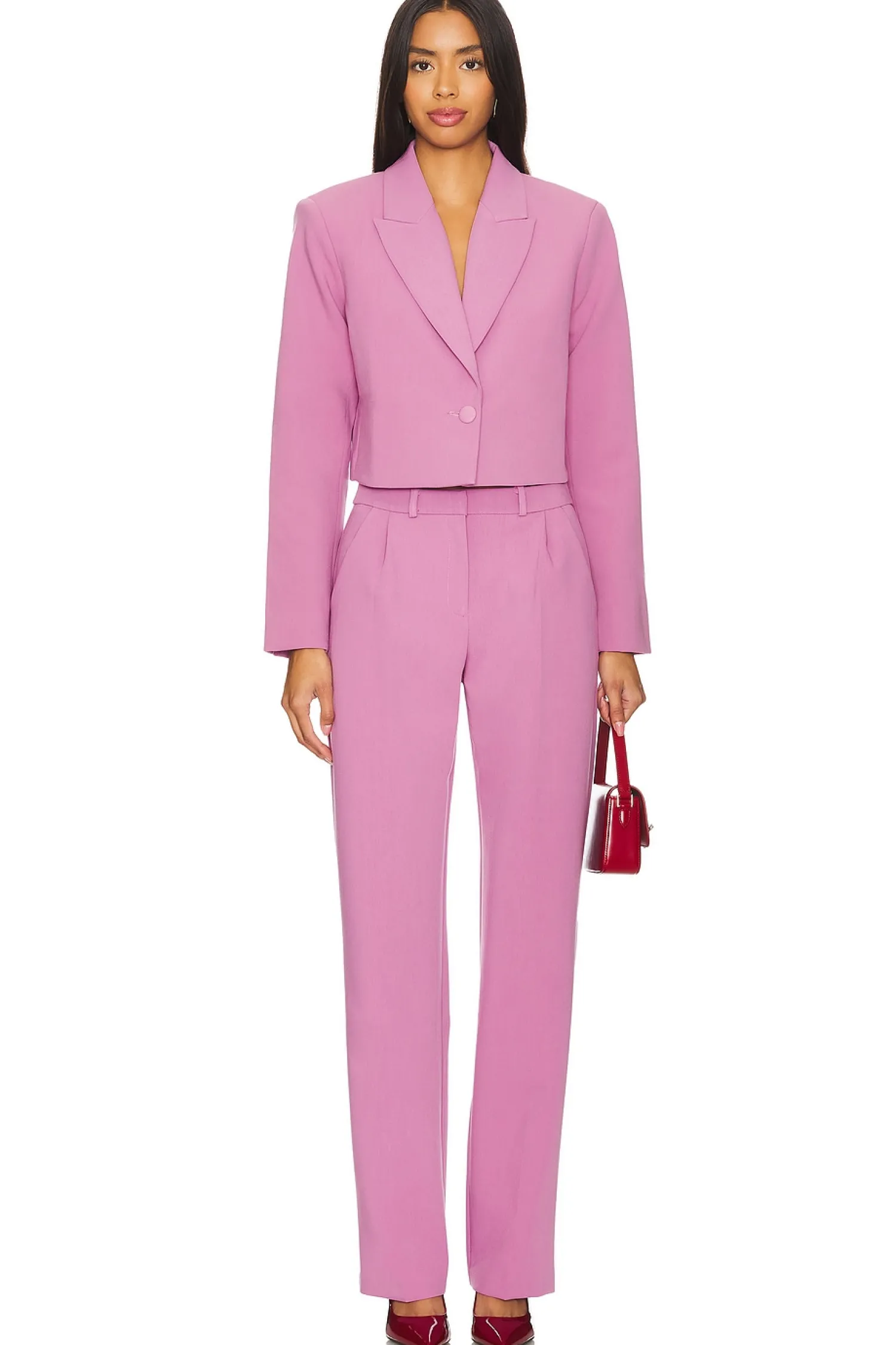 Women Amanda Uprichard Jackets & Coats>Reggie Crop Blazer