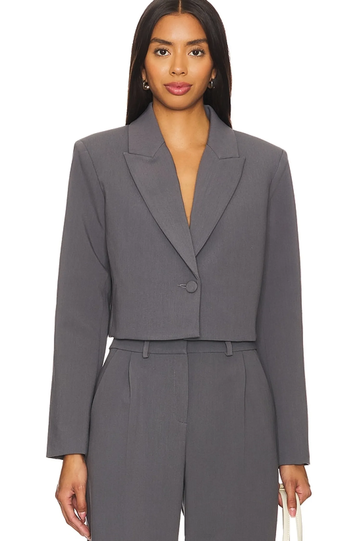Women Amanda Uprichard Jackets & Coats>Reggie Crop Blazer