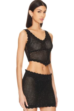 Women Lovers and Friends Matching Sets>Renata Knit Shimmer Top