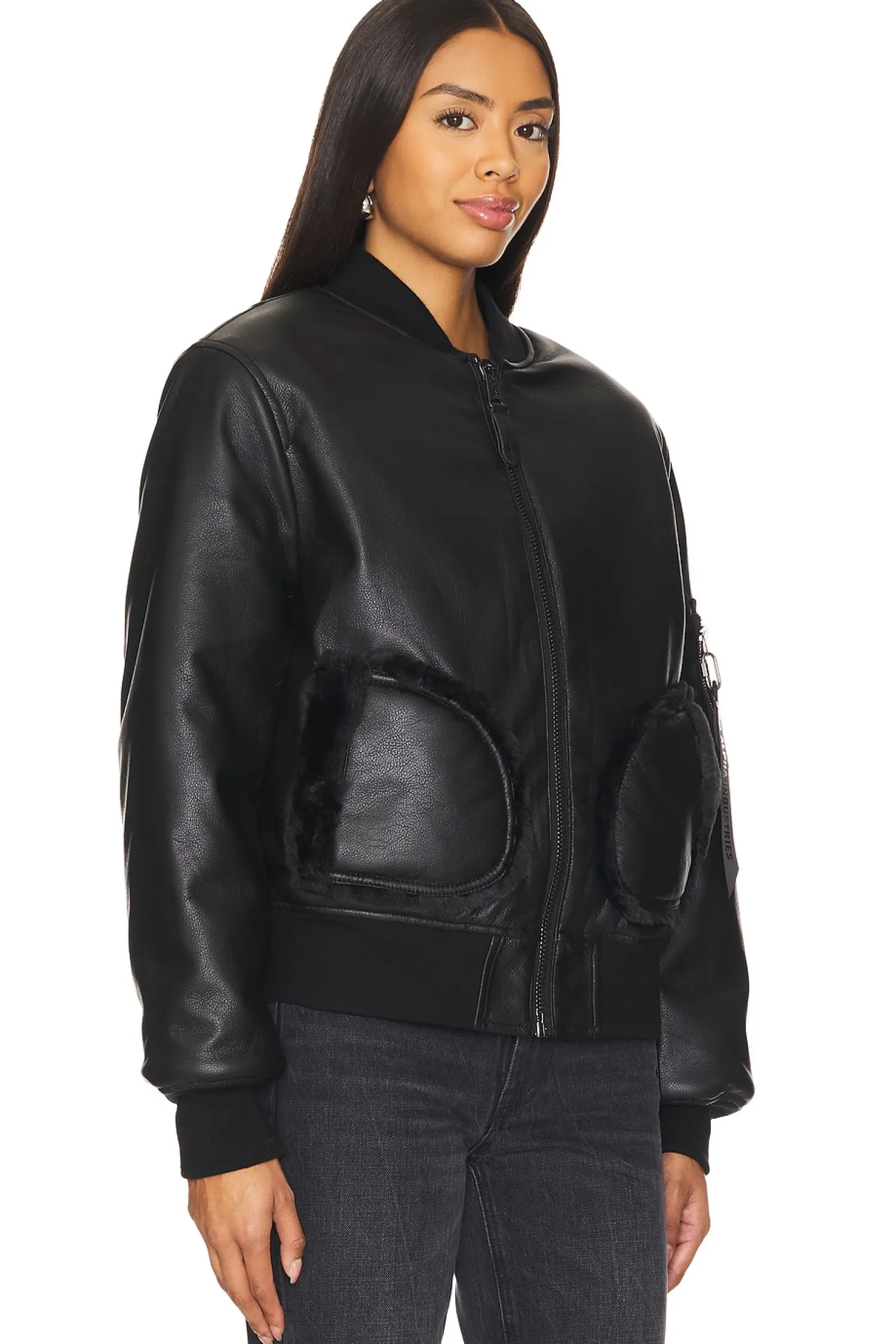 Women ALPHA INDUSTRIES Jackets & Coats>Reversible Faux Leather Ma-1